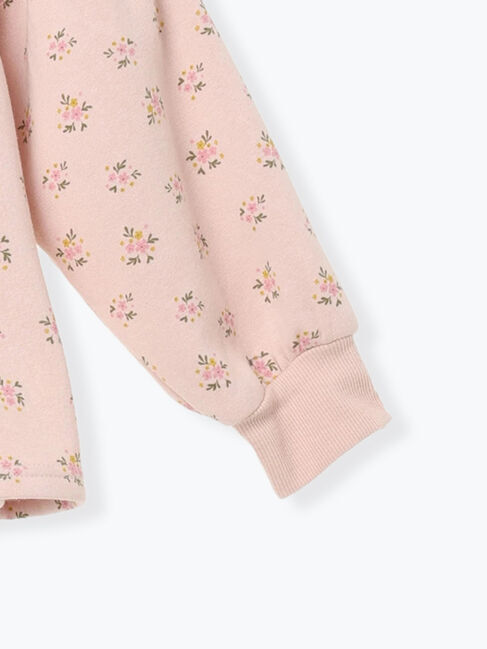 Samansa Mos2 Lagom「花柄裏起毛トレーナー」|Tシャツ・カットソー|