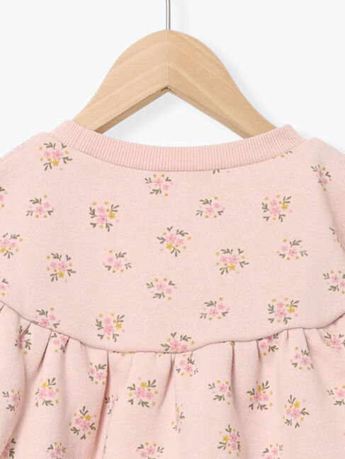 Samansa Mos2 Lagom「花柄裏起毛トレーナー」|Tシャツ・カットソー|