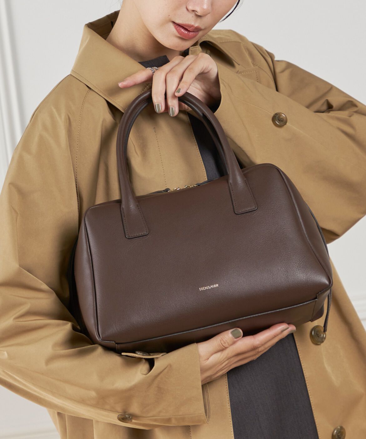 FAVORITE SUKINAMONO「BOWLING BAG M ハンドバッグ《FRENZLAUER》」|ハンドバッグ|ダークブラウ 4