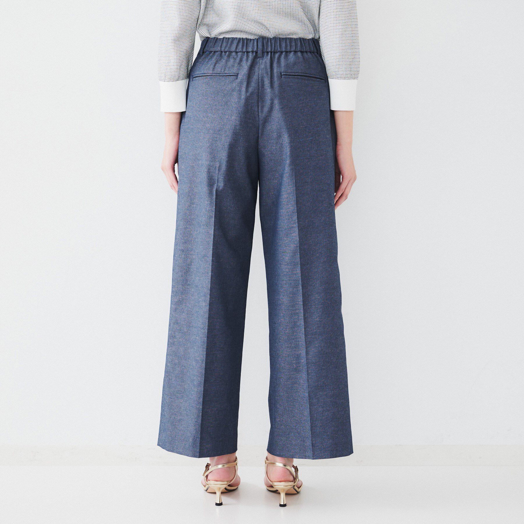 UNTITLED「【清涼感/洗濯機洗い可】オックス クロップドワイドパンツ」|その他|