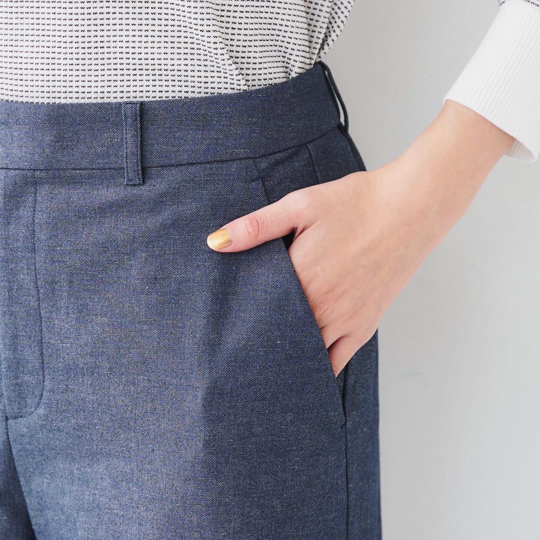 UNTITLED「【清涼感/洗濯機洗い可】オックス クロップドワイドパンツ」|その他|