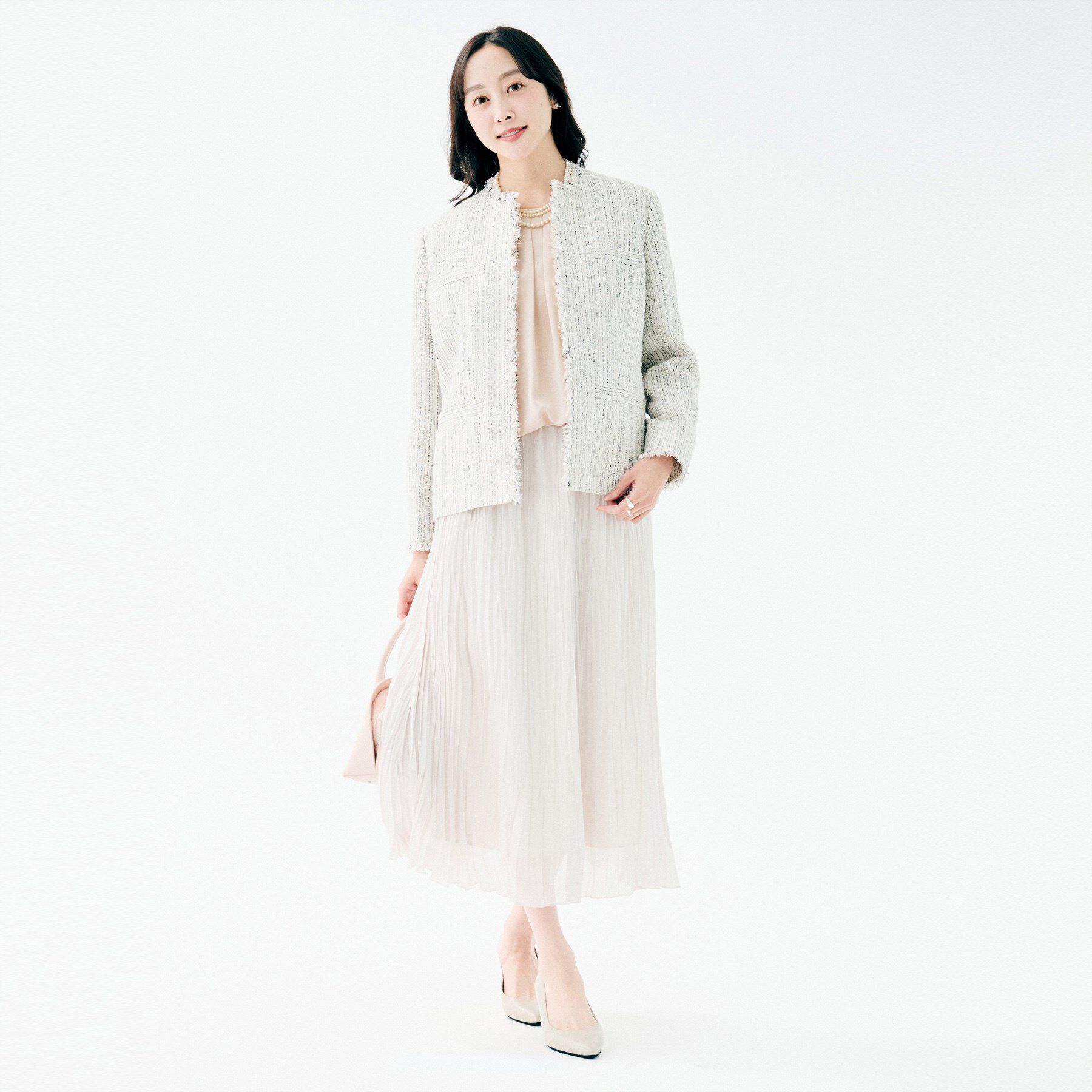 UNTITLED「【透けにくい/ウエストイン見え】タックブラウス」|シャツ・ブラウス|