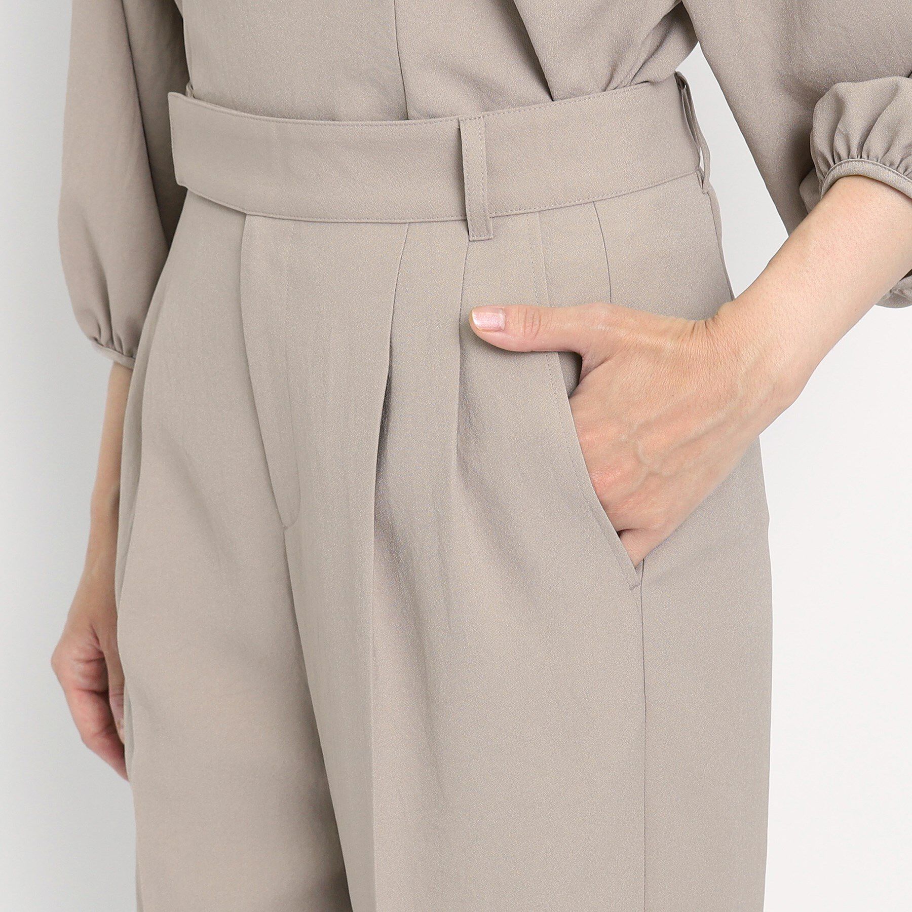 COUP DE CHANCE「【洗える／裏地無し】タック入りテーパードパンツ」|その他|