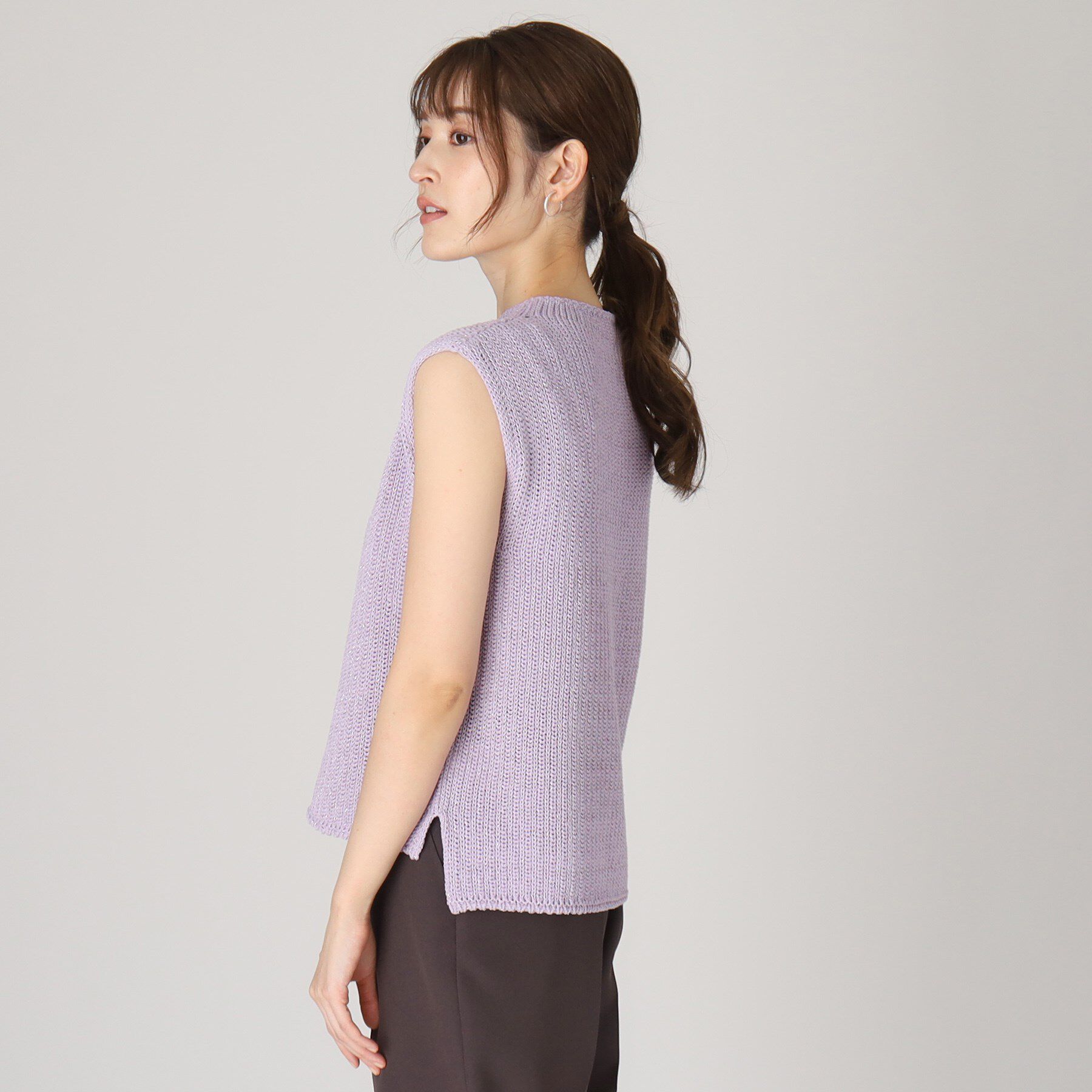 COUP DE CHANCE「【洗える／日本製／ラメ混】ニットベスト」|ニット・セーター|