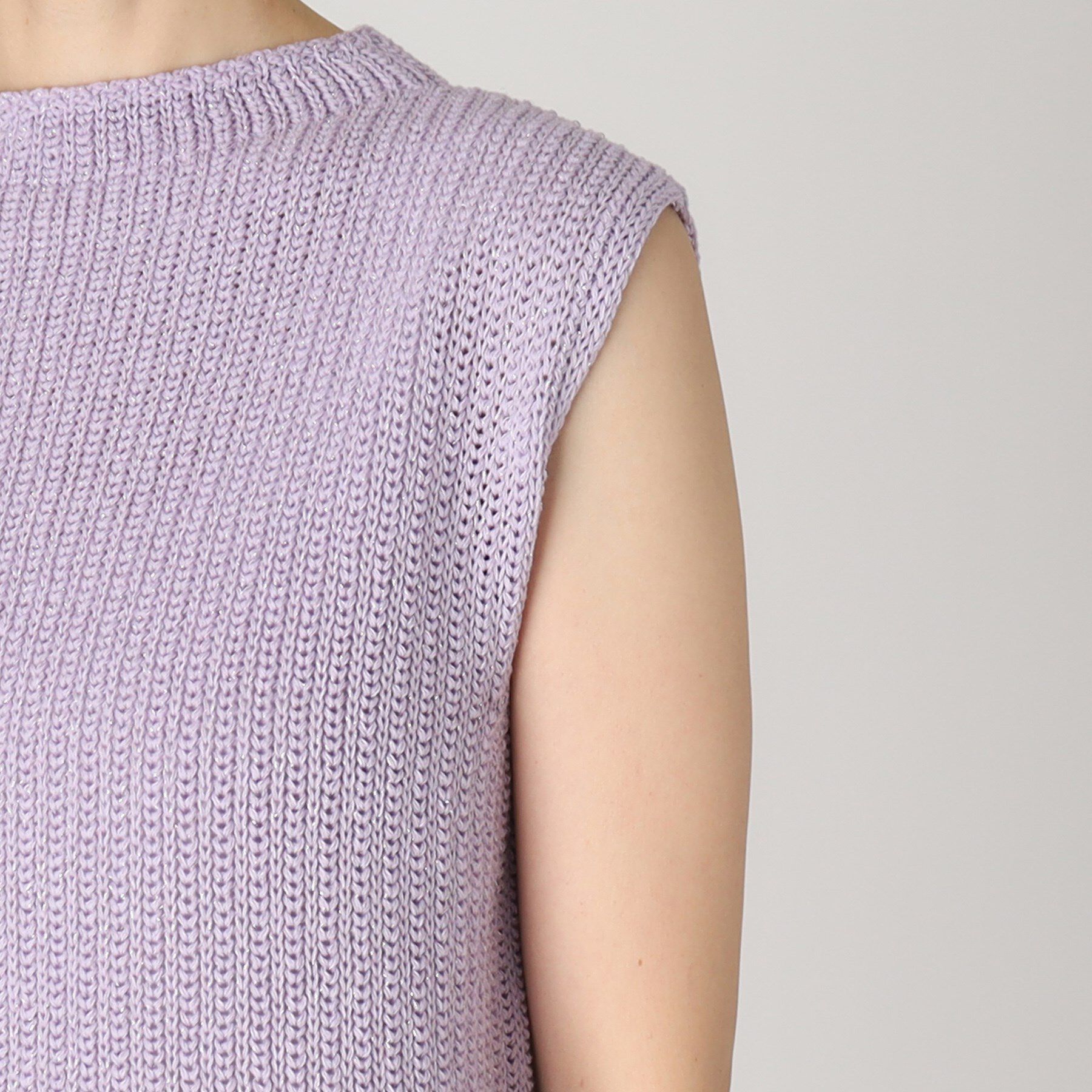 COUP DE CHANCE「【洗える／日本製／ラメ混】ニットベスト」|ニット・セーター|