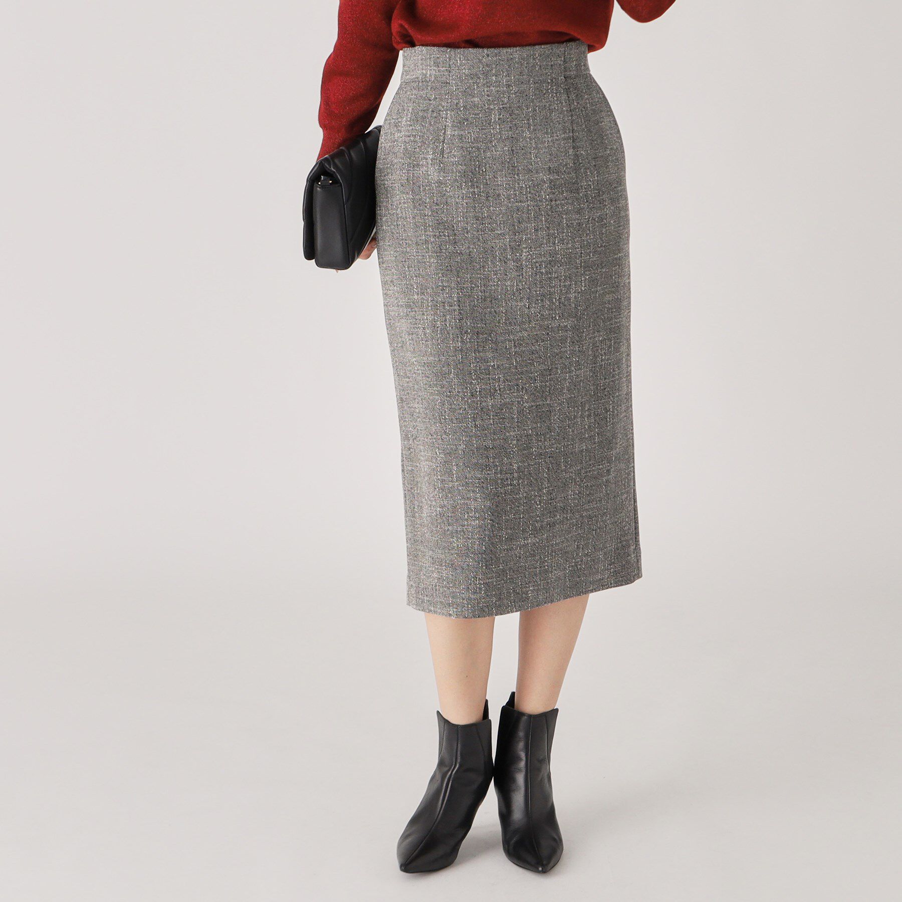 COUP DE CHANCE「【洗える／日本製】タイトスカート」|スカート|ブラック(419)