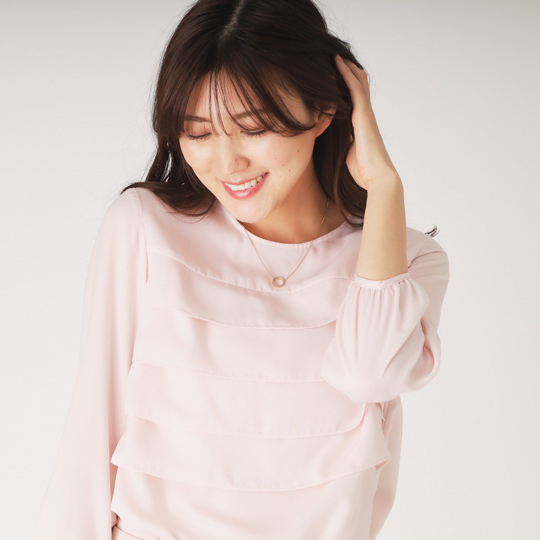 COUP DE CHANCE「【洗える】フリルブラウス」|シャツ・ブラウス|