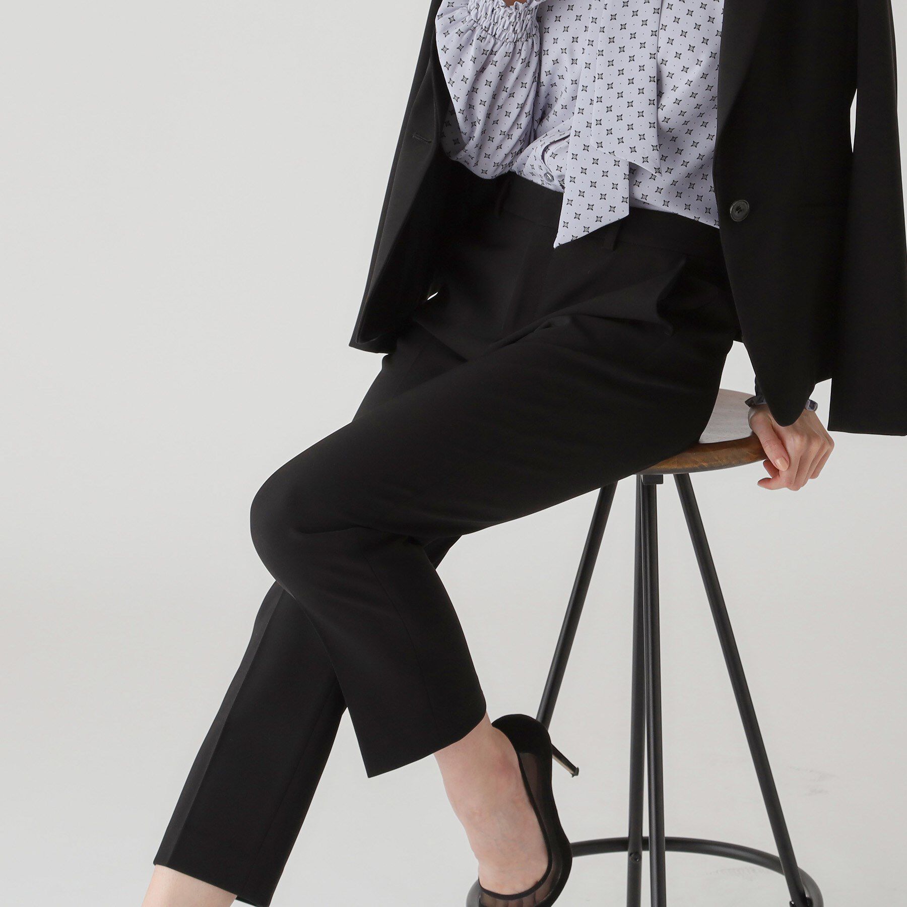 COUP DE CHANCE「【洗える／撥水加工】テーパードパンツ」|その他|ブラック(019)