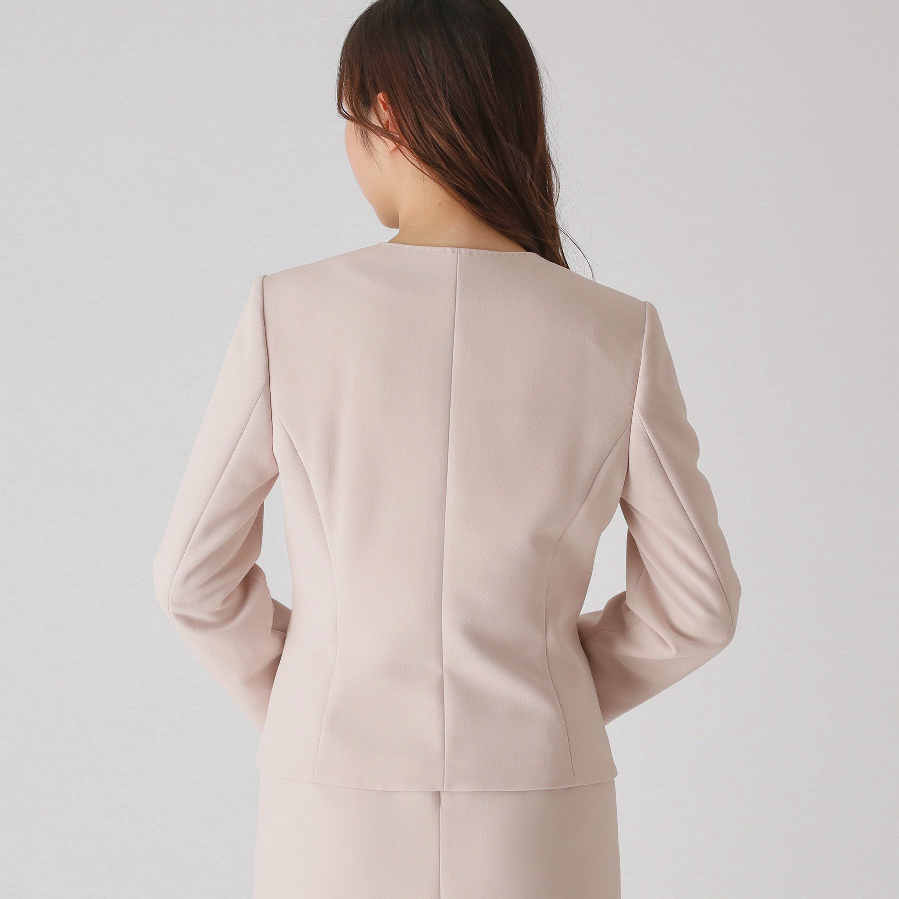 COUP DE CHANCE「【洗える／日本製】カラーレスジャケット」|ノーカラージャケット|