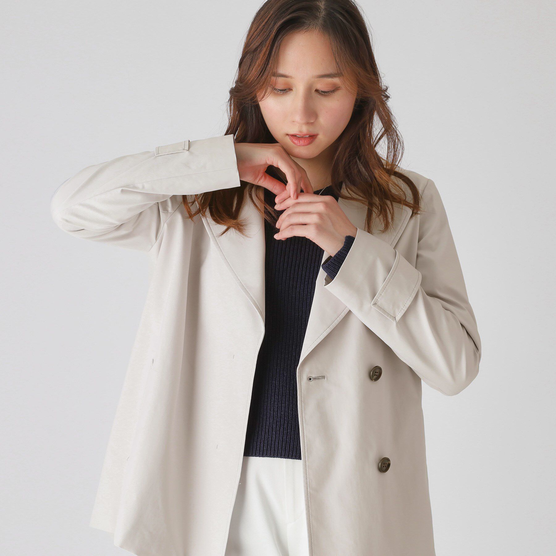 COUP DE CHANCE「【撥水加工】ミドル丈コート」|トレンチコート|