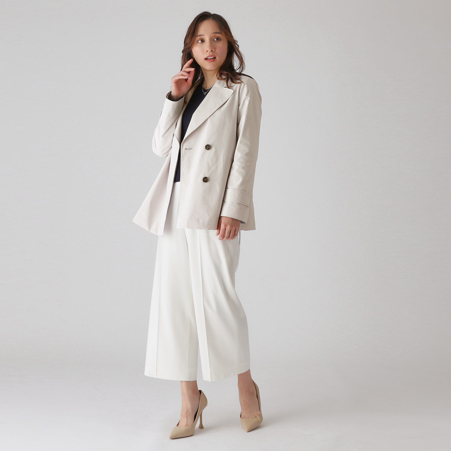 COUP DE CHANCE「【撥水加工】ミドル丈コート」|トレンチコート|