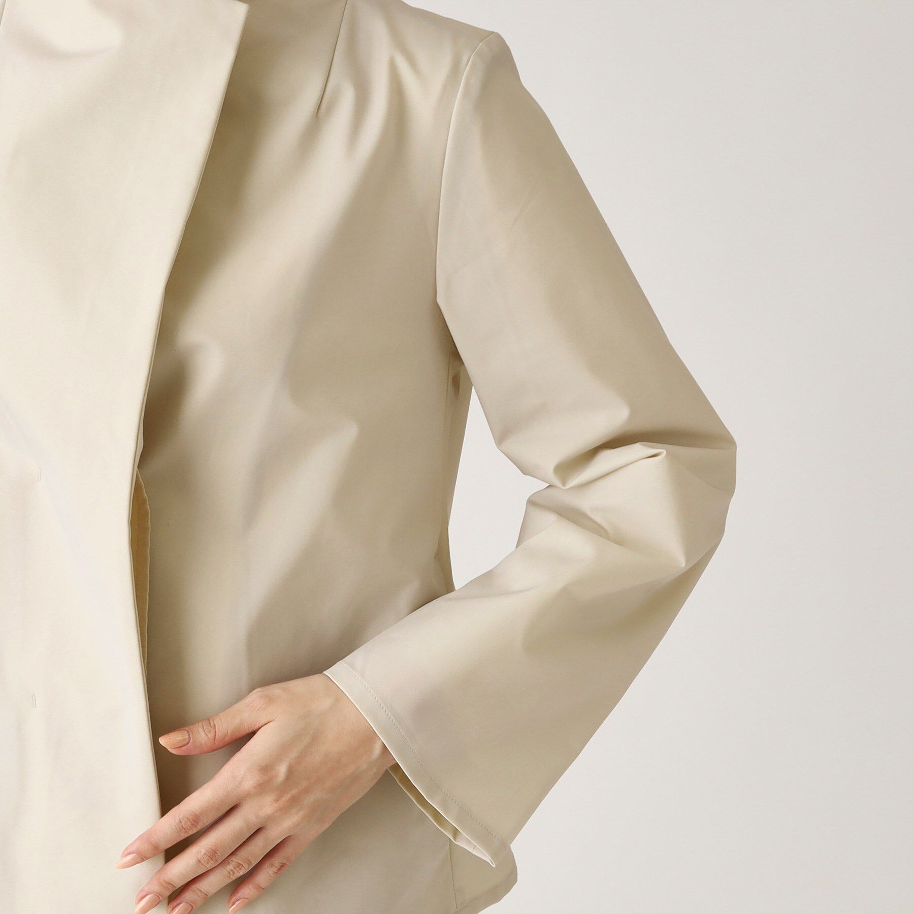 COUP DE CHANCE「【洗える】配色使いショート丈コート」|その他|