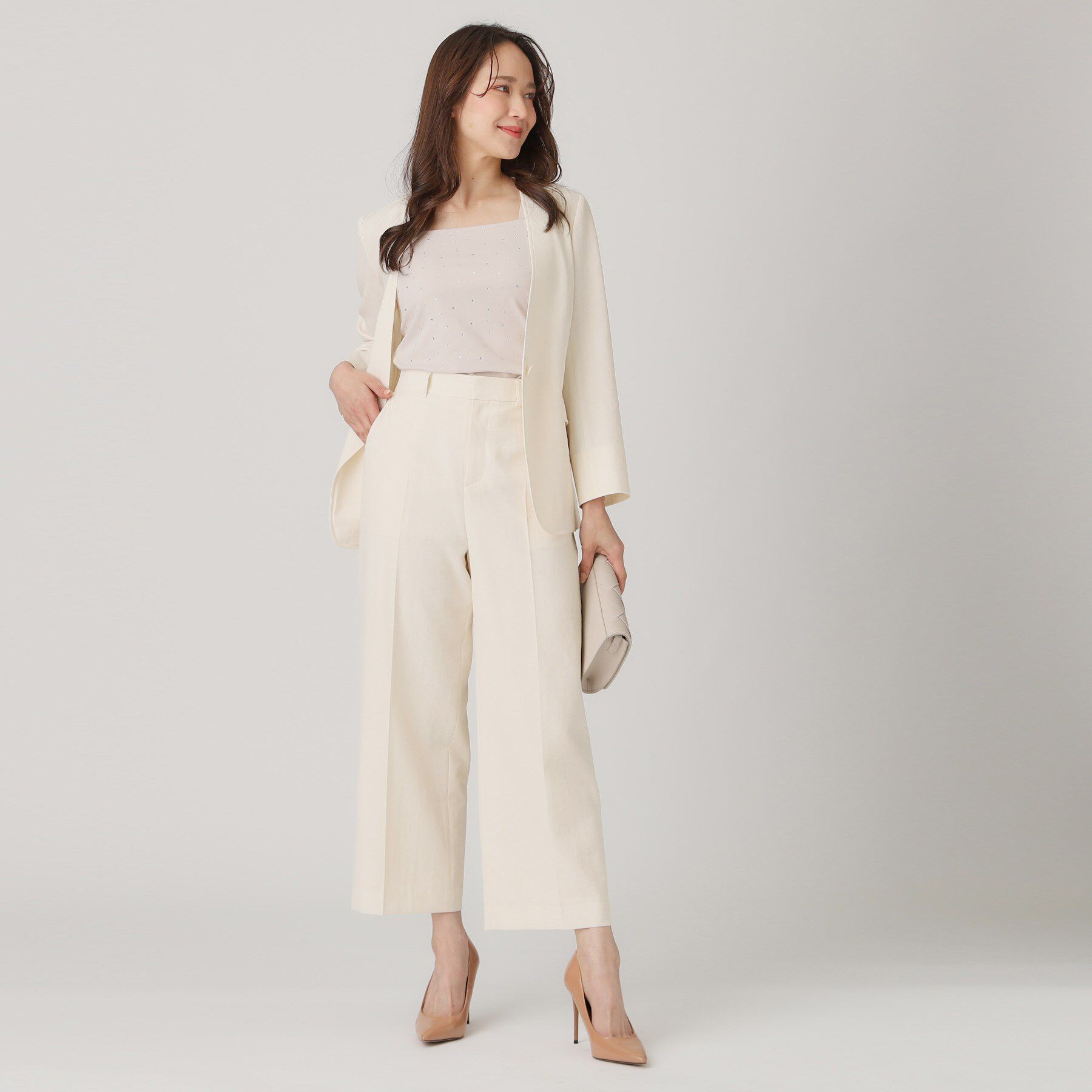 COUP DE CHANCE「【洗える／日本製】セミワイドパンツ」|その他|