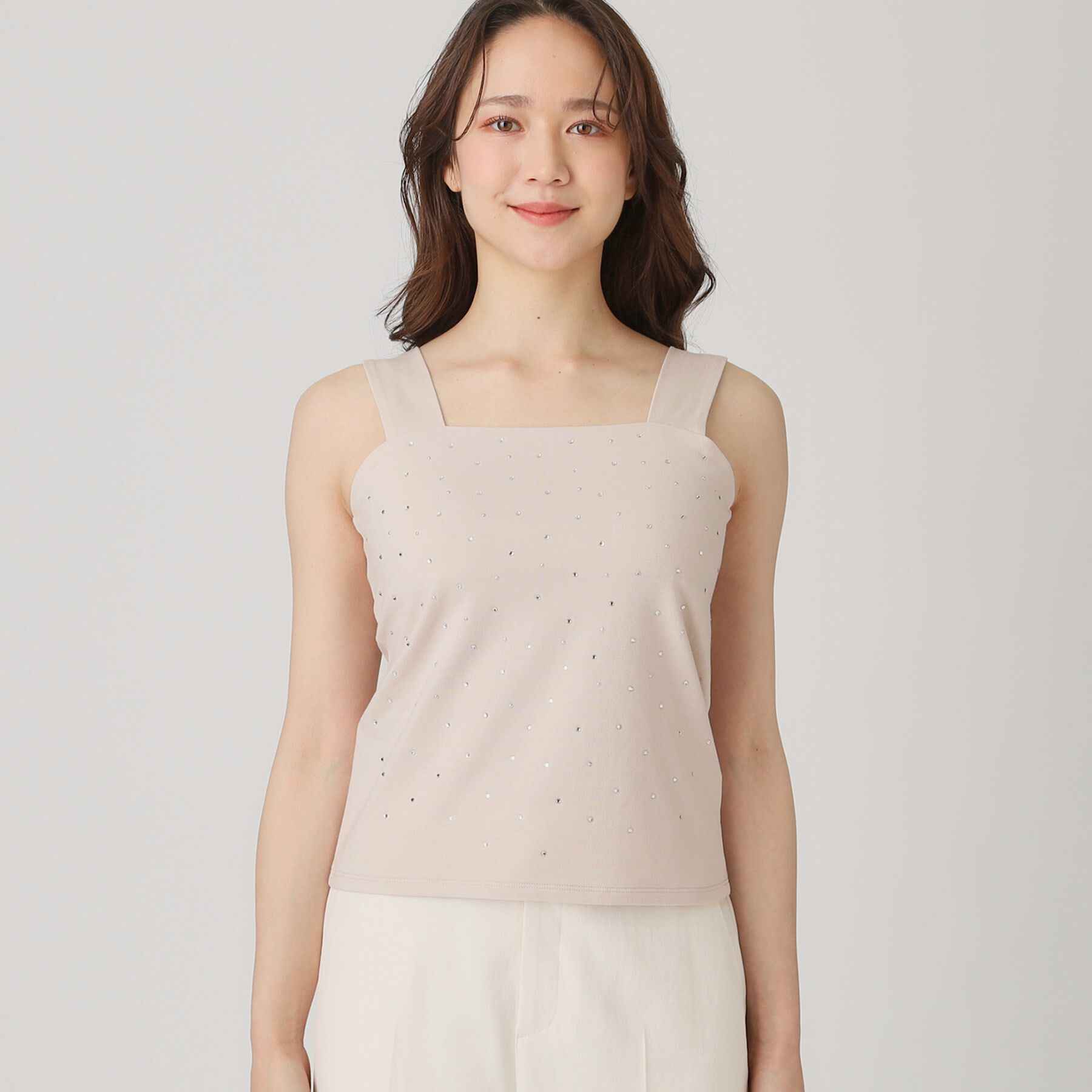 COUP DE CHANCE「【洗える／日本製】ジルコンキャミソール」|キャミソール|