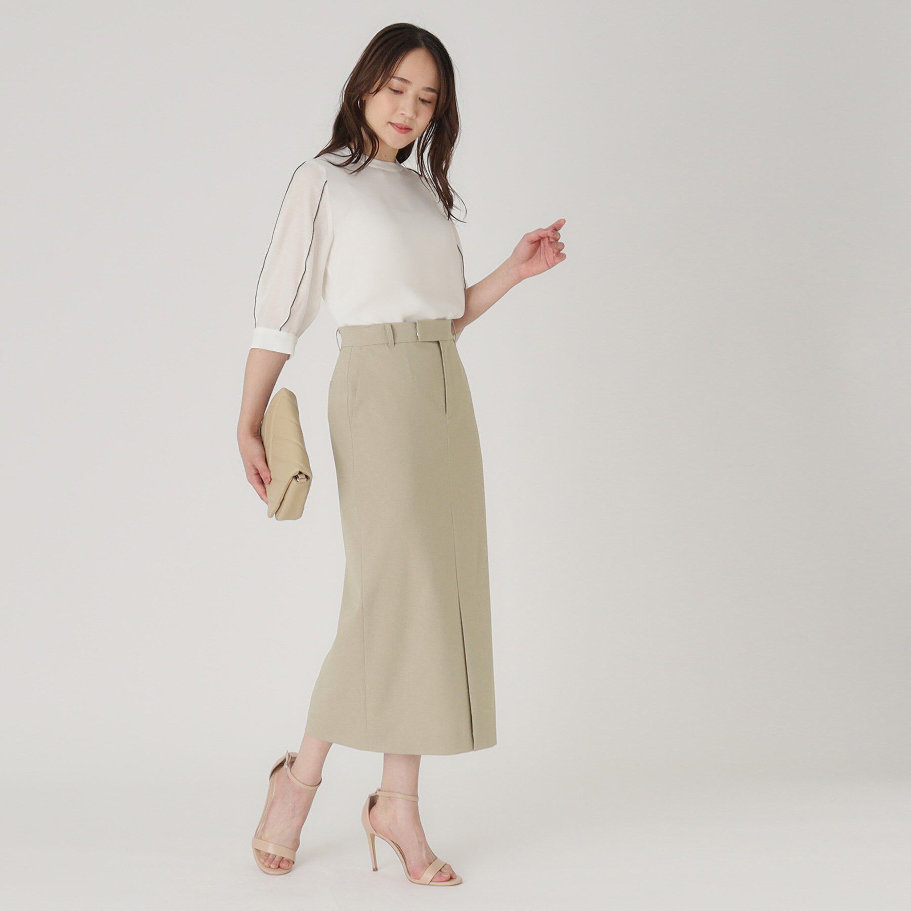 COUP DE CHANCE「【洗える／日本製／ロング丈】ストレートシルエットのスカート」|スカート|