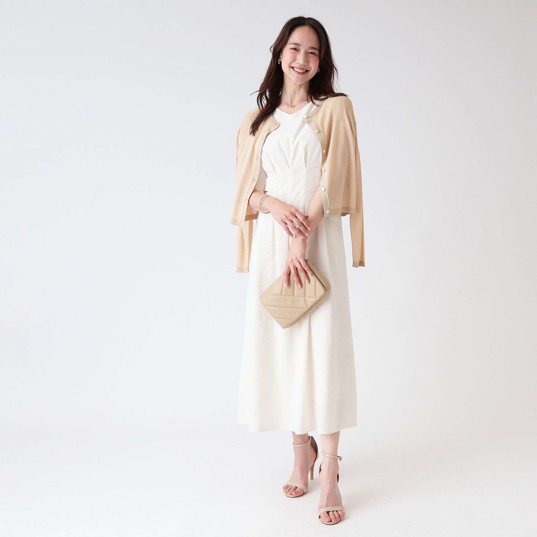 COUP DE CHANCE「【洗える／シアー感】ラメ混ニットカーディガン」|カーディガン|