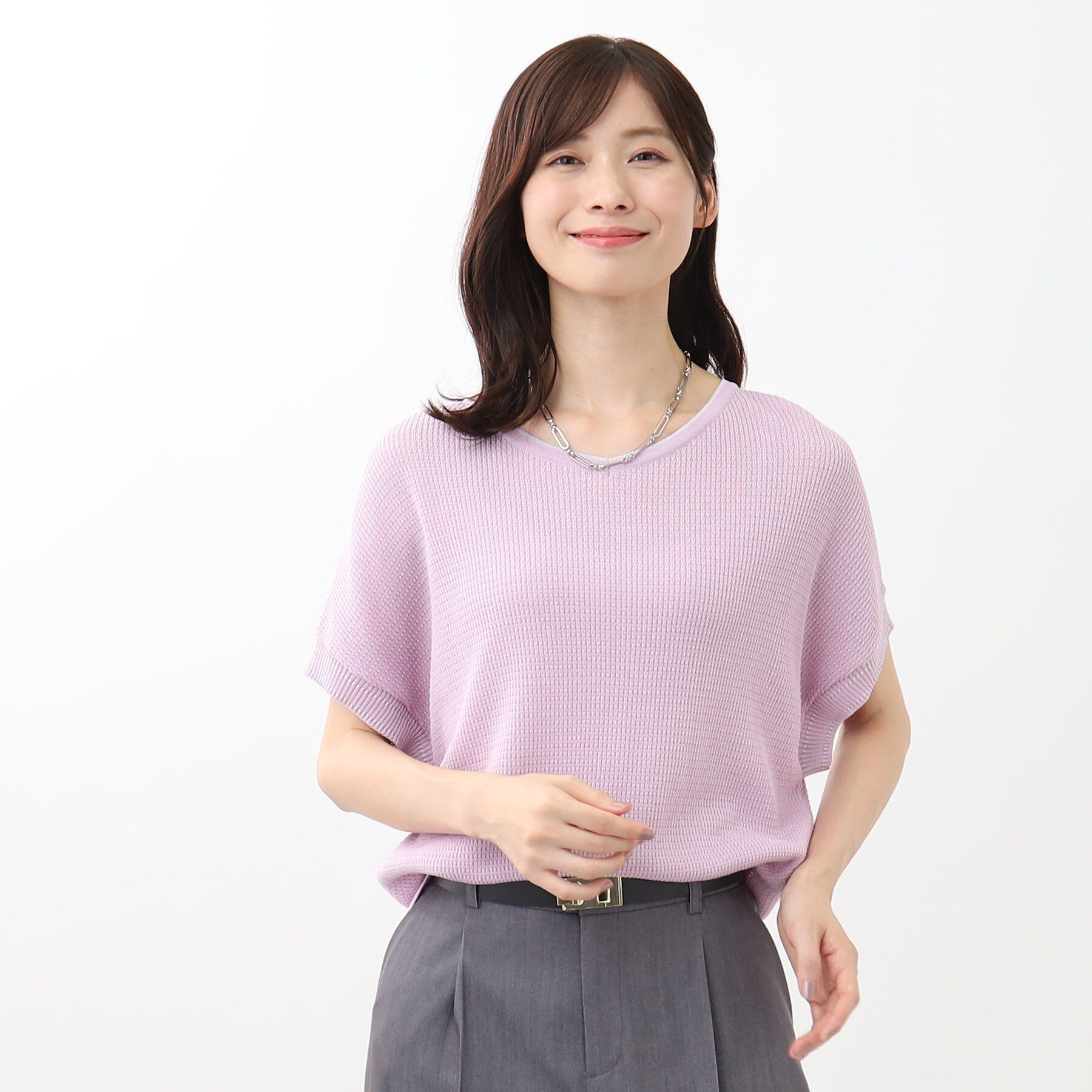 Reflect「【WEB限定カラーあり／洗える】ラメプルオーバーニット」|ニット・セーター|