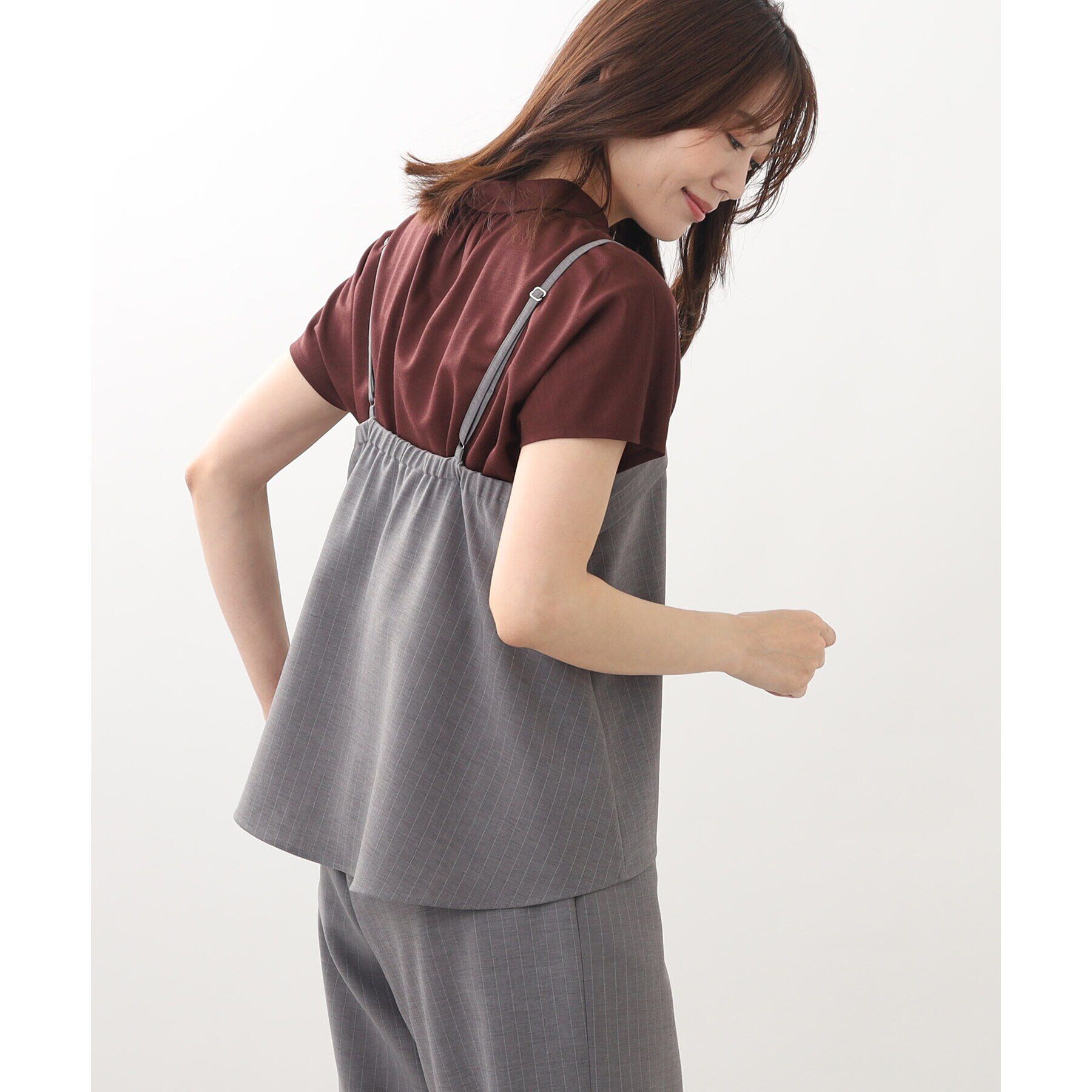 Reflect「【マシンウォッシュ／セットアップ可能】キャミソールデザインベスト」|キャミソール|