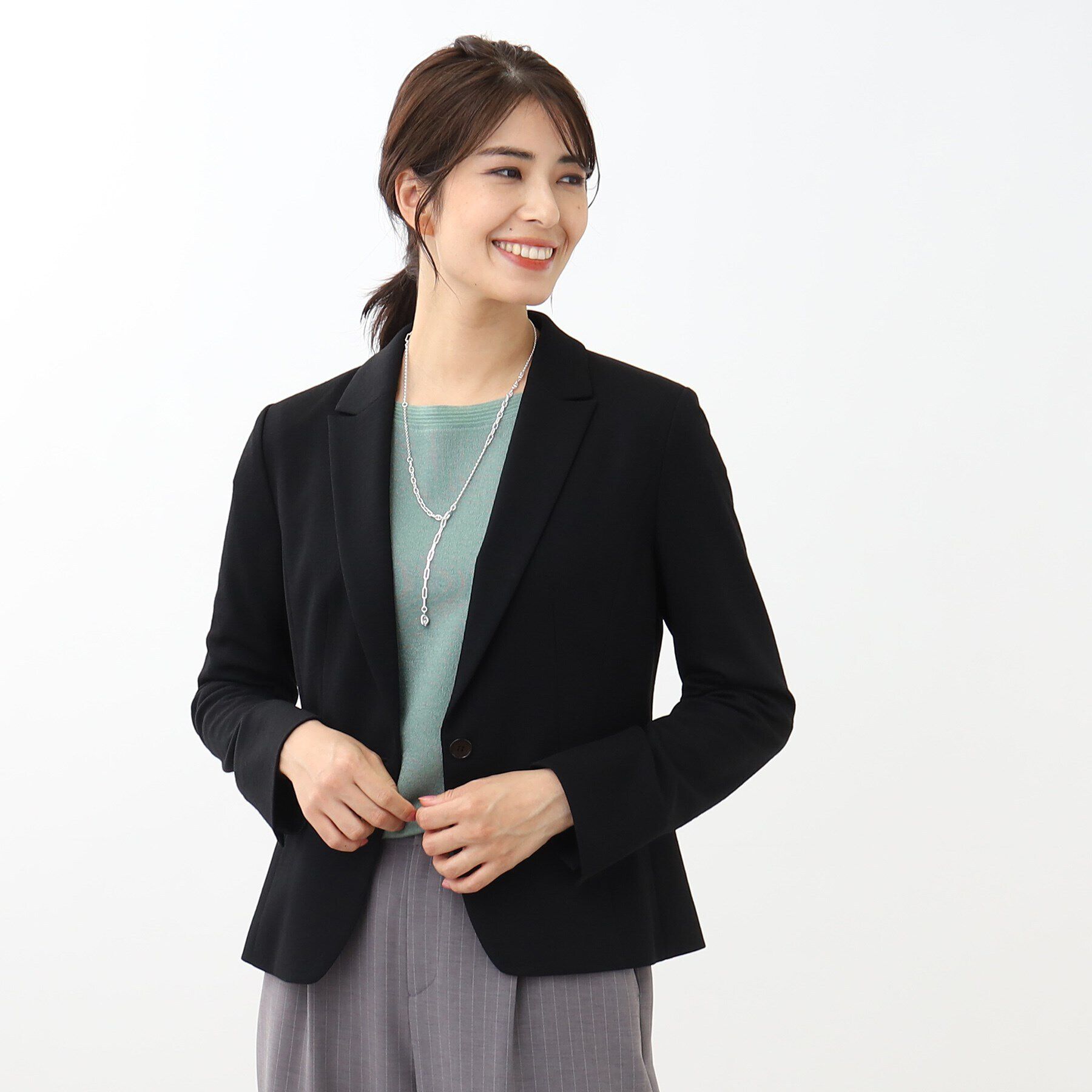 Reflect「【匠シリーズ／手洗い可】匠ジャケット／ベーシックテーラード」|テーラードジャケット|ブラック(019)