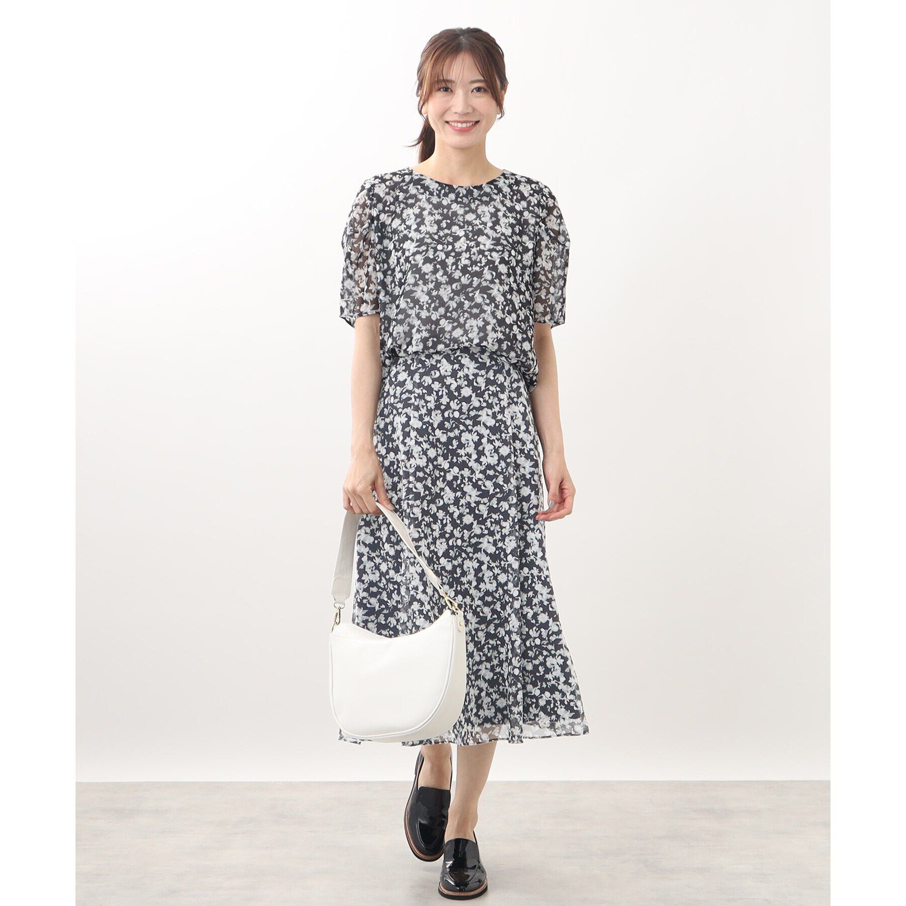 Reflect「【WEB限定カラーあり／マシンウォッシュ／セットアップ可能】フラワープリントスカート」|スカート|