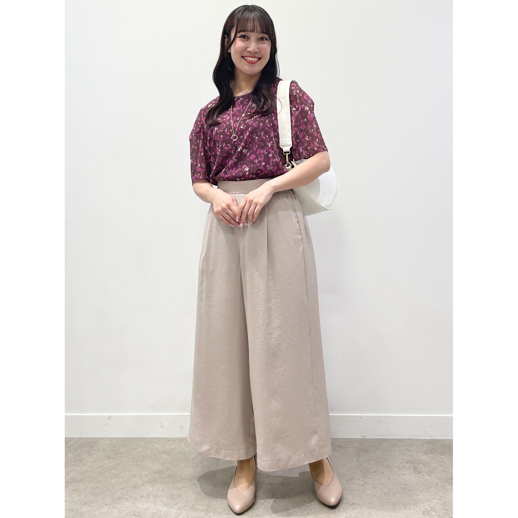 Reflect「【WEB限定カラーあり／マシンウォッシュ／セットアップ可能】フラワープリントブラウス」|シャツ・ブラウス|