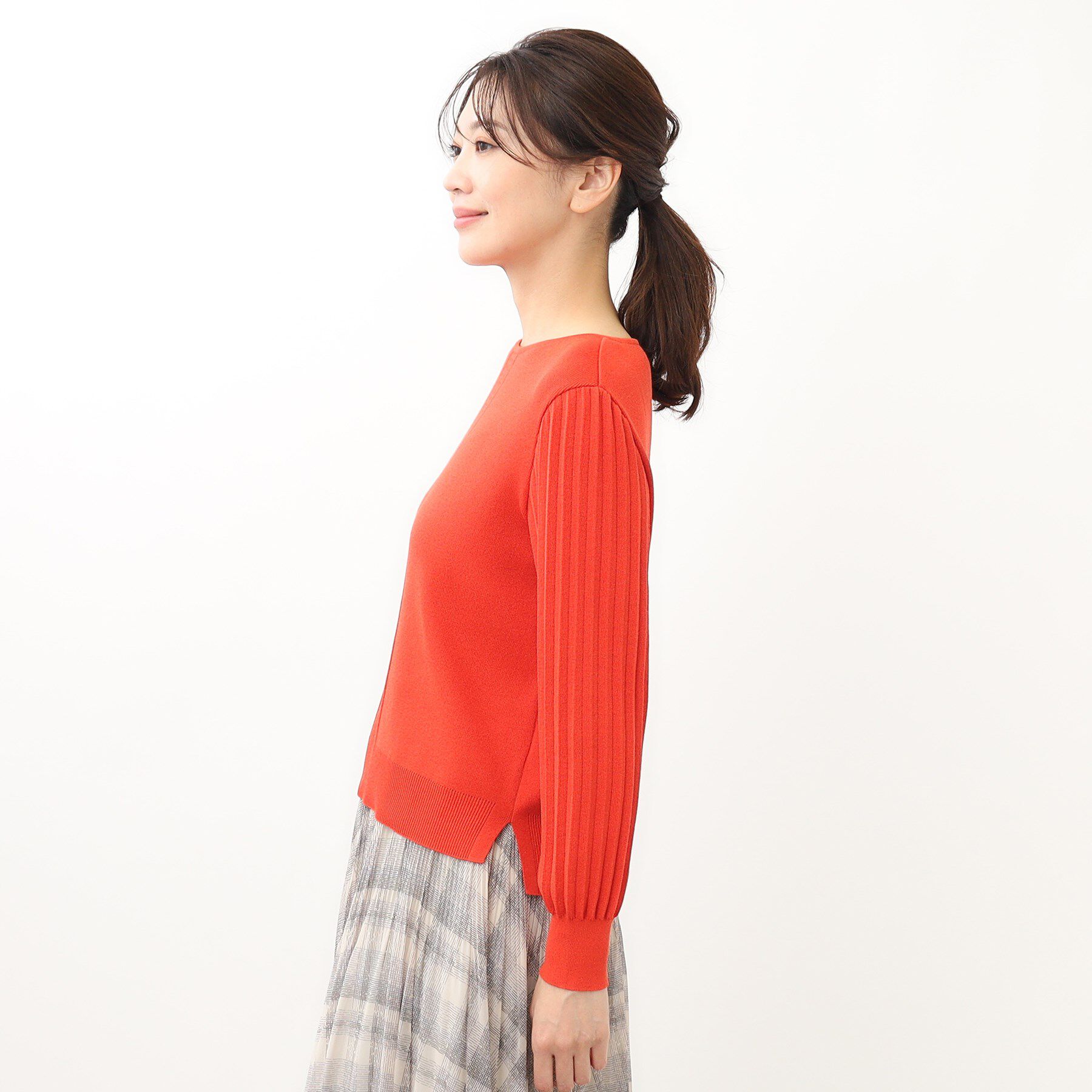 Reflect「【大人気ニットに新色登場！マイカラニット+／細見え／WEB限定カラーあり／マシンウォッシュ可／選べる」|ニット・セーター|