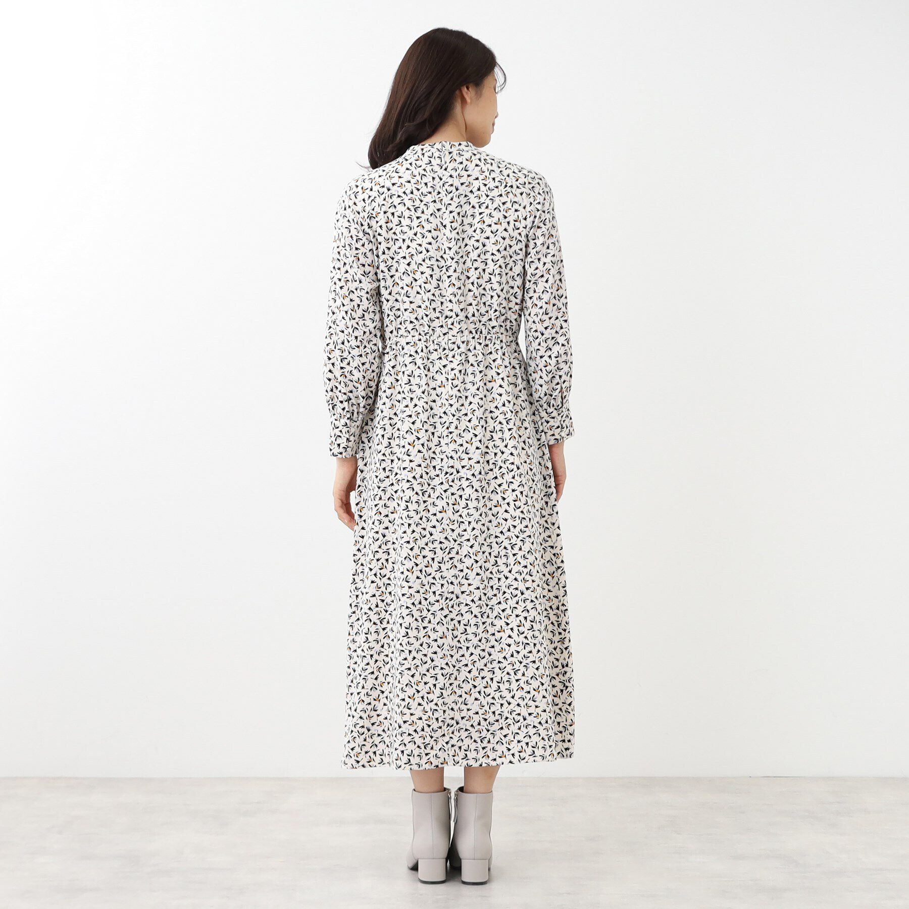 Reflect「【マシンウォッシュ可】フラワープリントワンピース」|ワンピース|