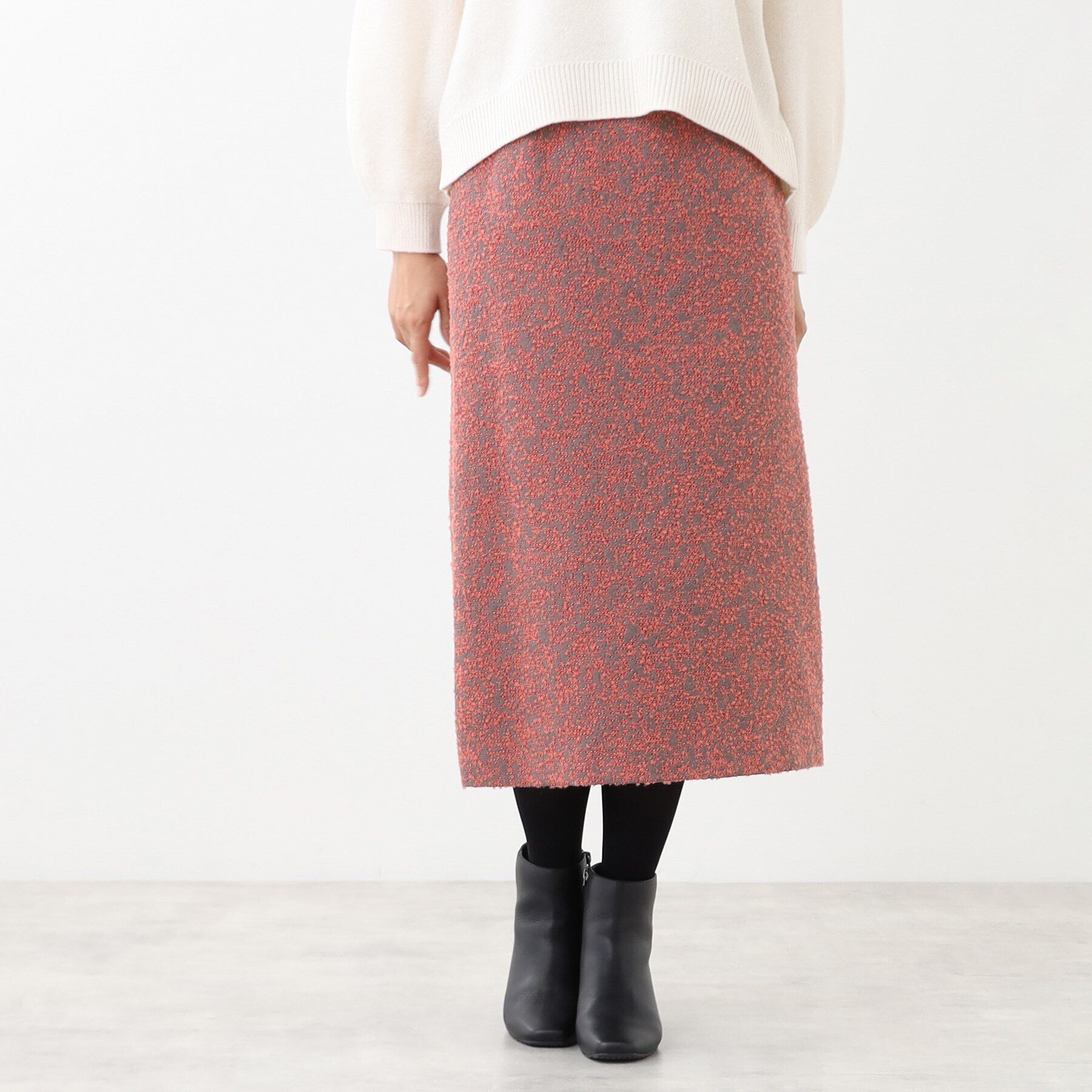 Reflect「フラワージャカードタイトスカート」|スカート|