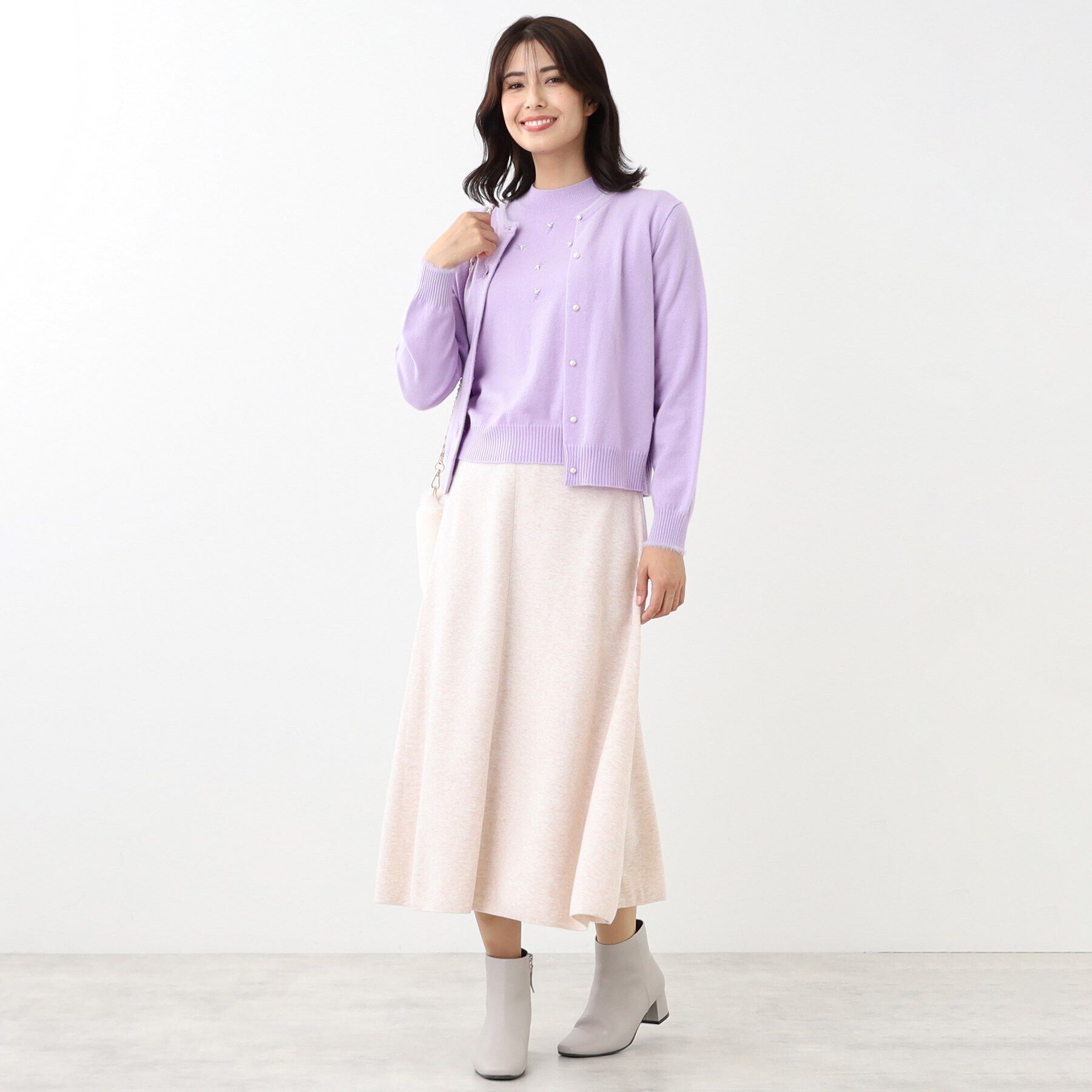 Reflect「【WEB限定カラーあり／洗える／セットアップ可】ジャカードニットスカート」|スカート|