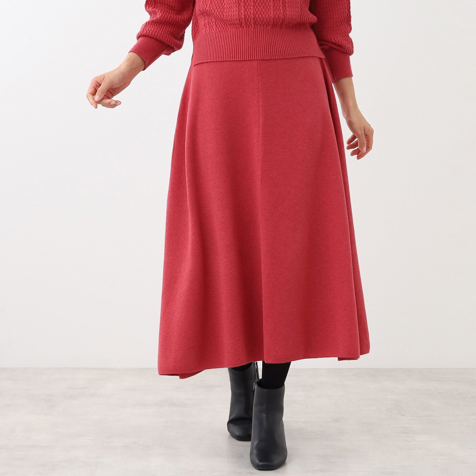 Reflect「【WEB限定カラーあり／洗える／セットアップ可】ジャカードニットスカート」|スカート|