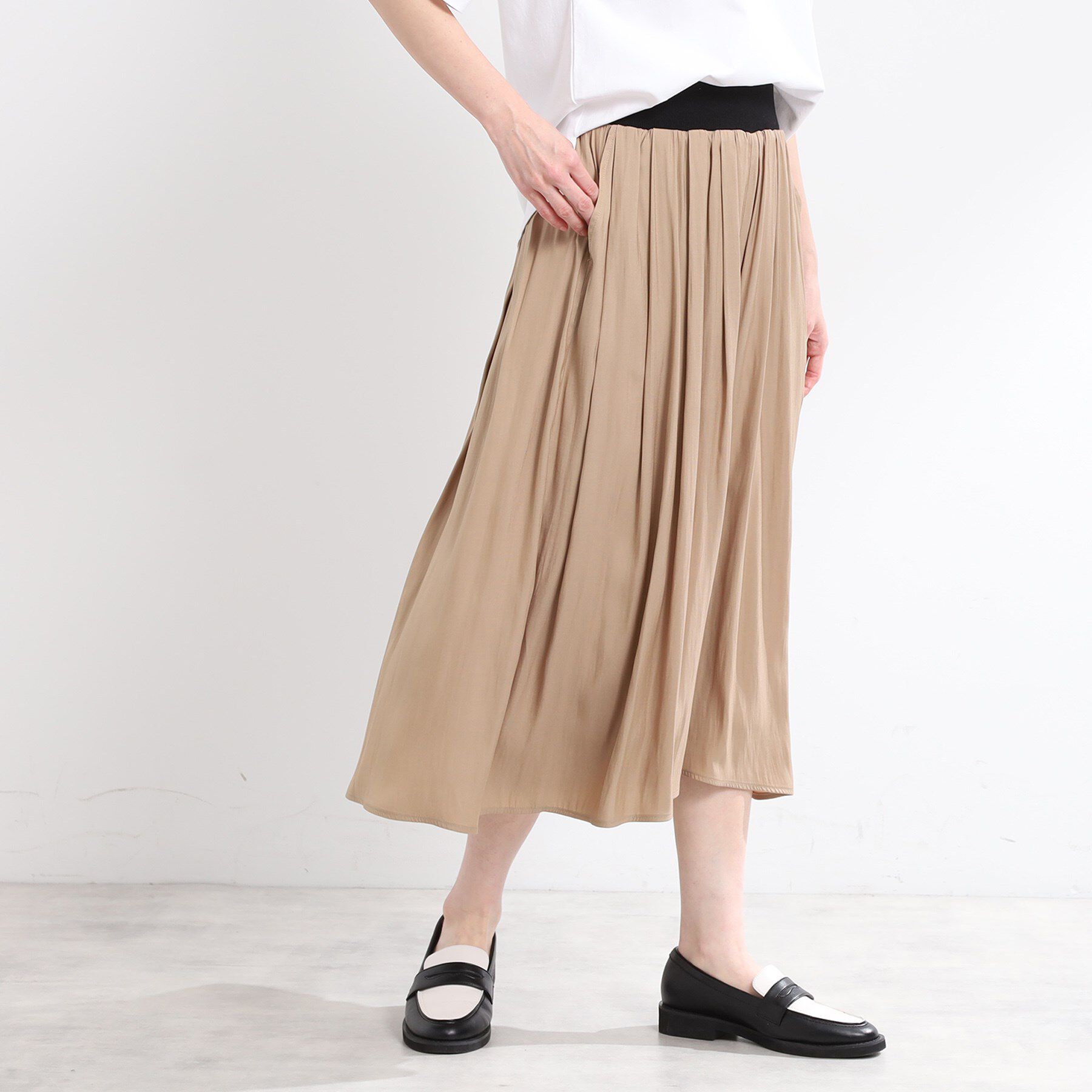 Reflect「【手洗い可／ウエスト総ゴム】シャンブレースカーチョパンツ」|その他|