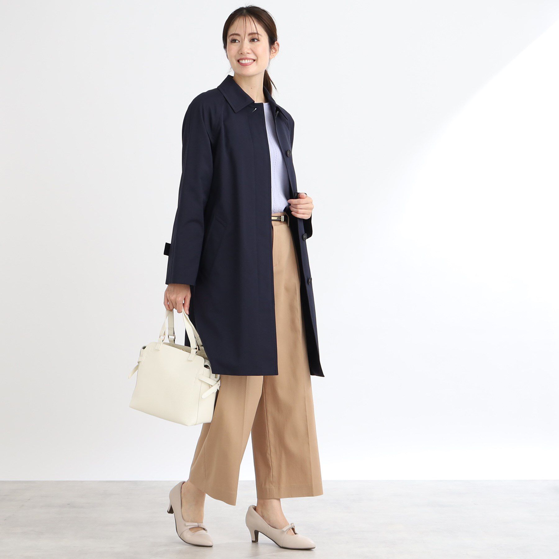 Reflect「【撥水】ストレッチステンカラーコート」|ステンカラーコート|