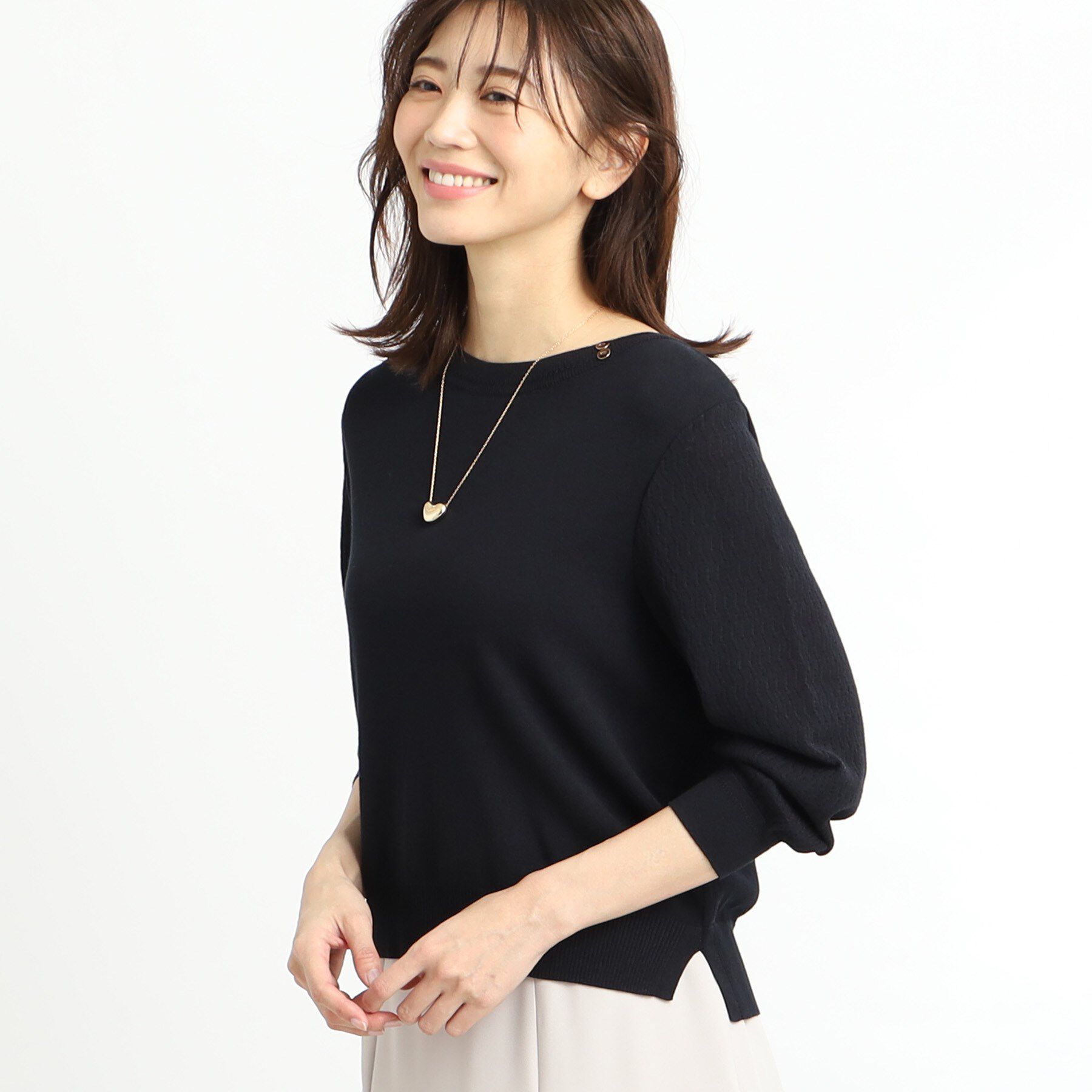 Reflect「【WEB先行カラーあり／洗える】パフスリーブニット」|ニット・セーター|