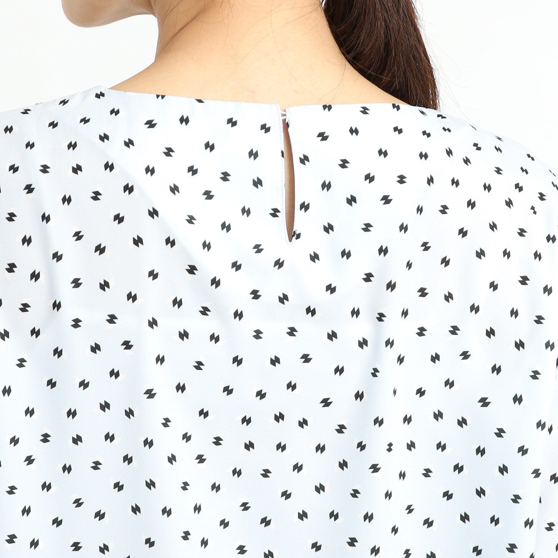 Reflect「【夏SALE／単品使いもできる】プリントブラウス着流しカーディガンニット」|カーディガン|