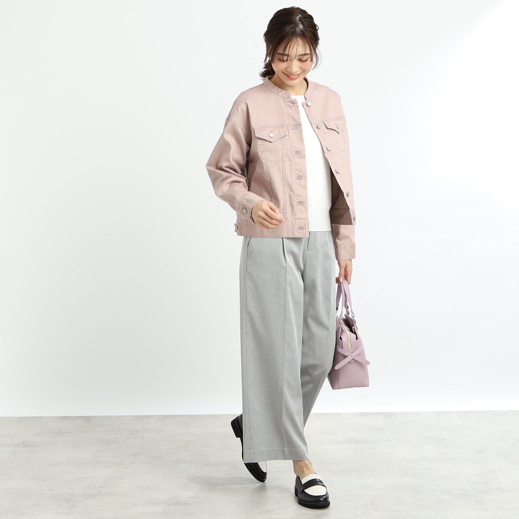 Reflect「【手洗い可】カラーデニムジャケット」|デニムジャケット|