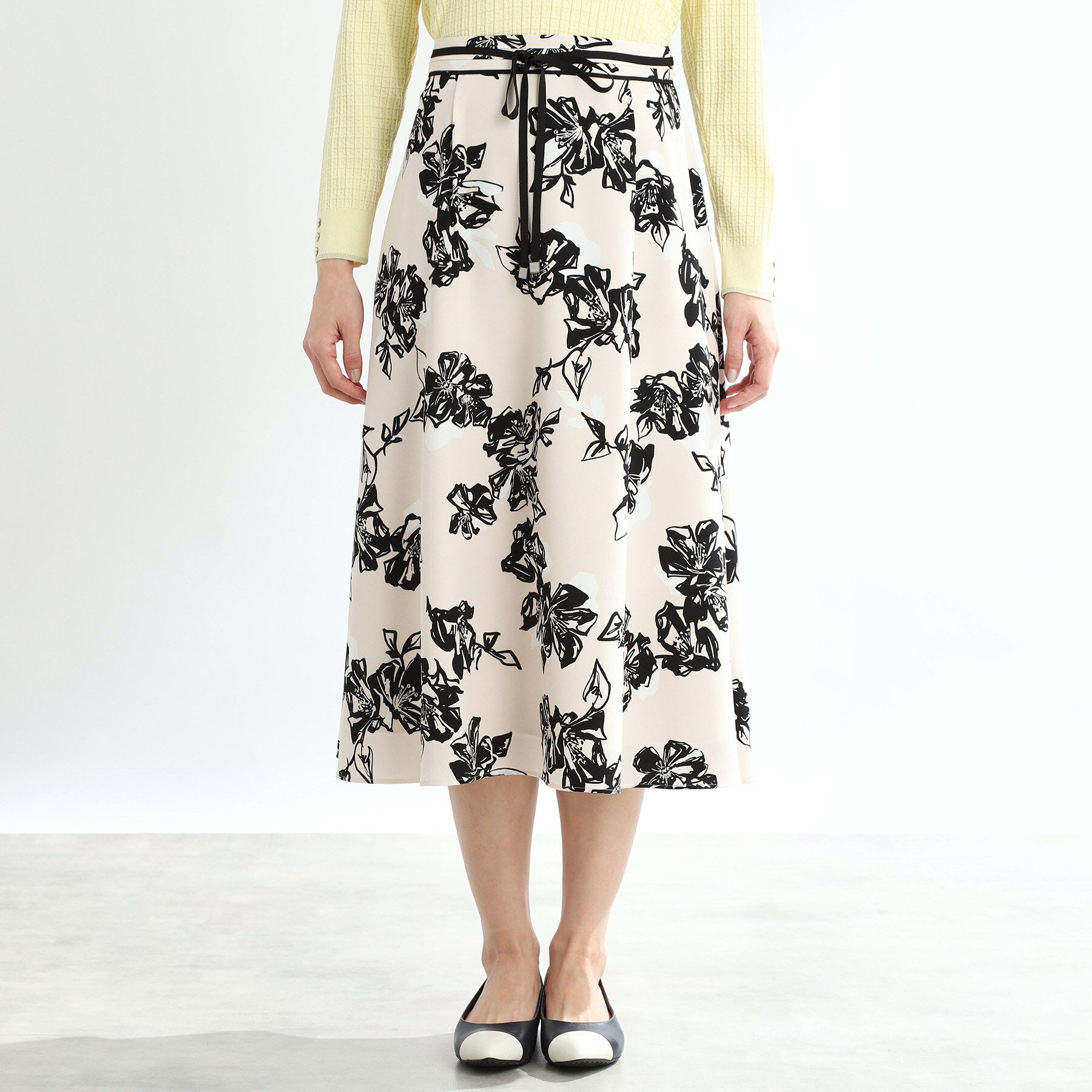 Reflect「【夏SALE／マシンウォッシュ可】フラワーフレアスカート」|スカート|