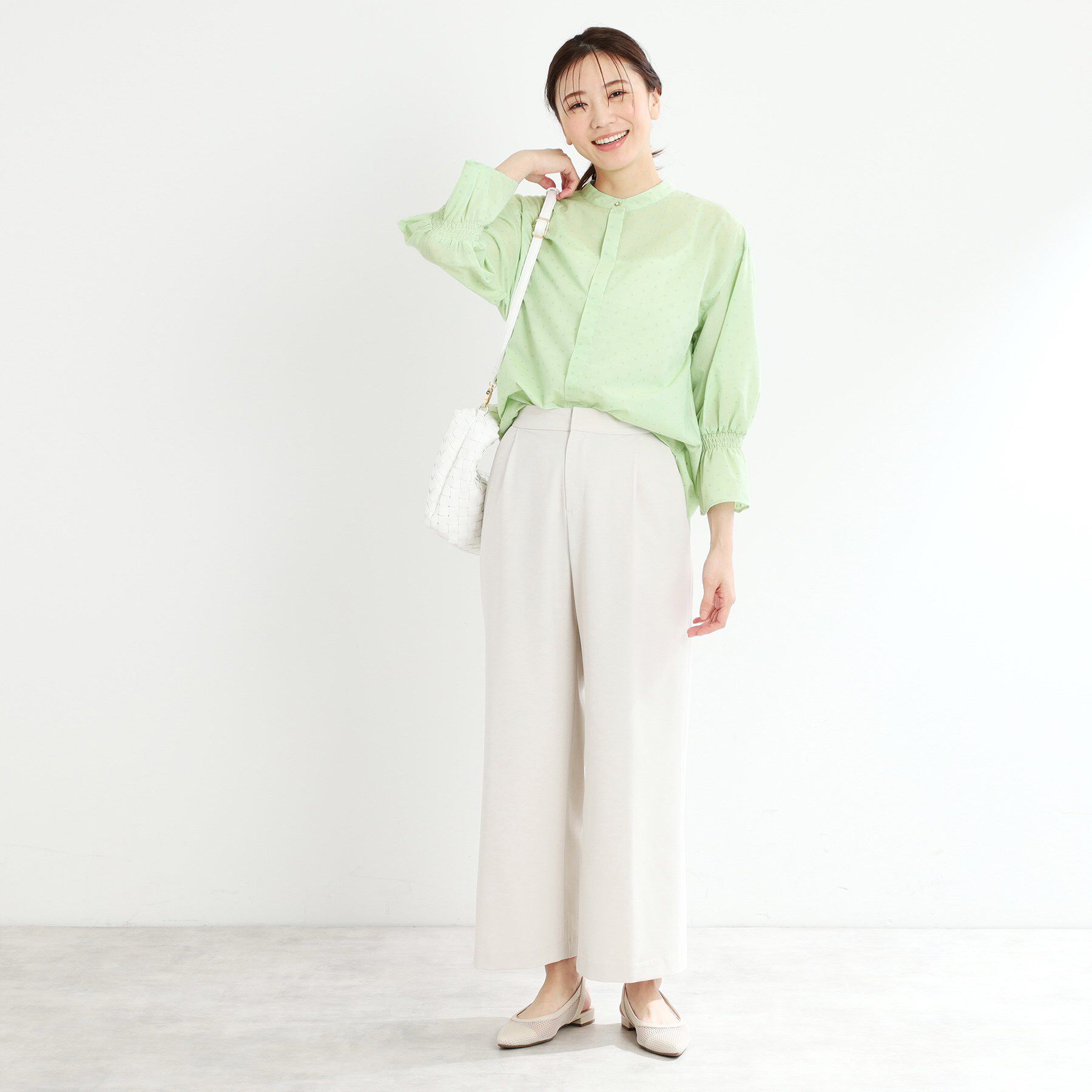 Reflect「【洗える】キャンディースリーブブラウス」|シャツ・ブラウス|