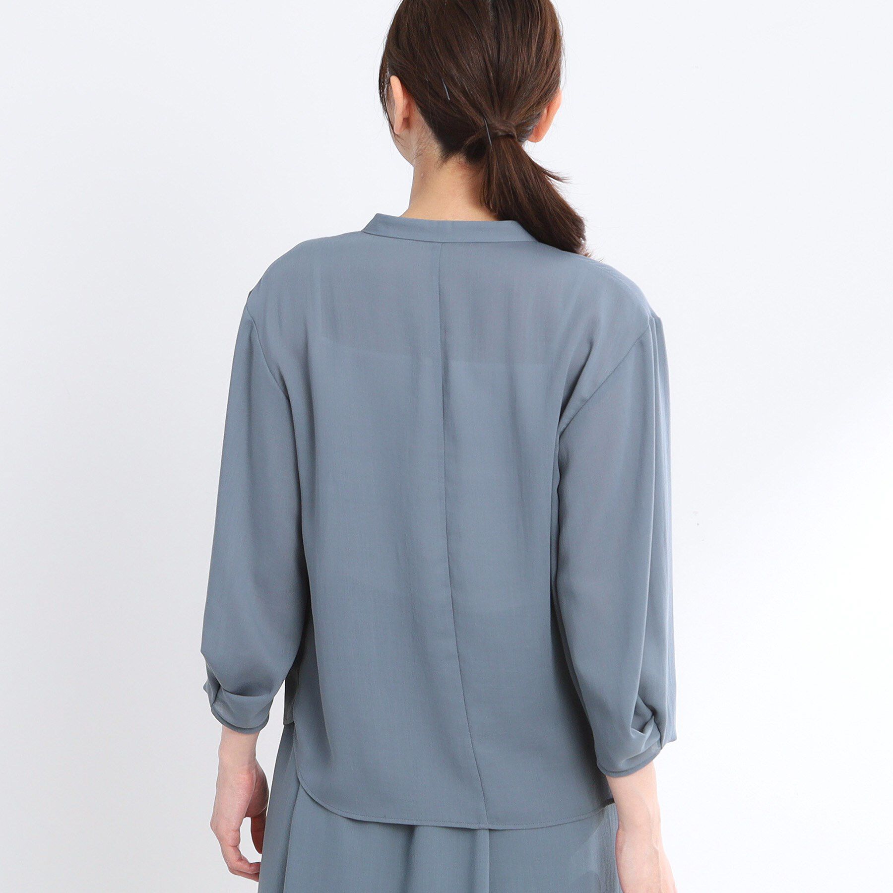 Reflect「【マシンウォッシュ可／セットアップ可】スリーブディティールブラウス」|シャツ・ブラウス|