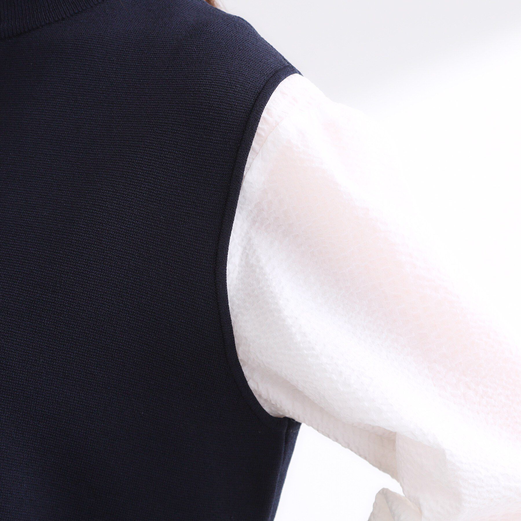 Reflect「【セットアップ可】ダブルジャカードニットベスト」|ニット・セーター|