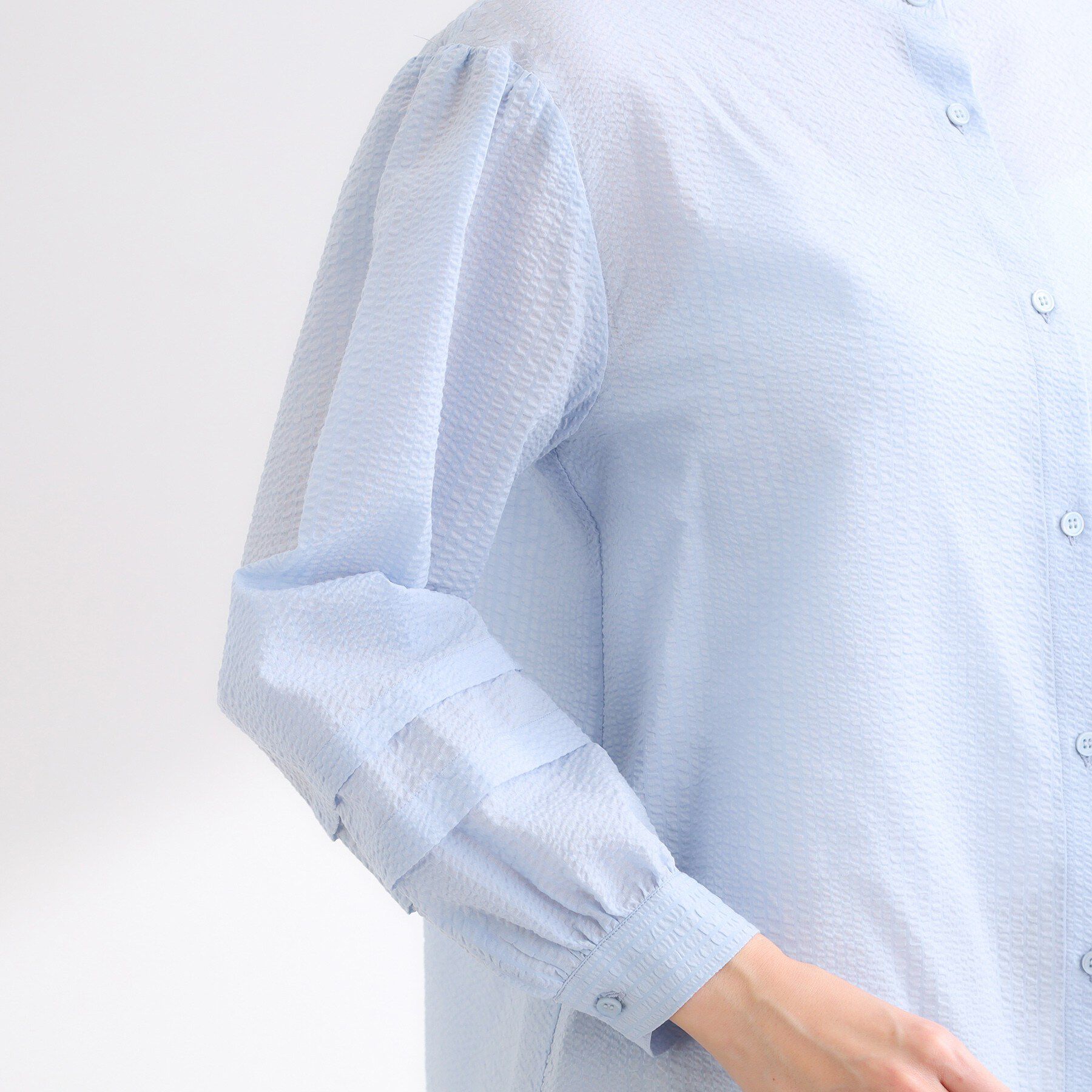 Reflect「【ゆったり着られる◎】バンドカラーシャツブラウス」|シャツ・ブラウス|