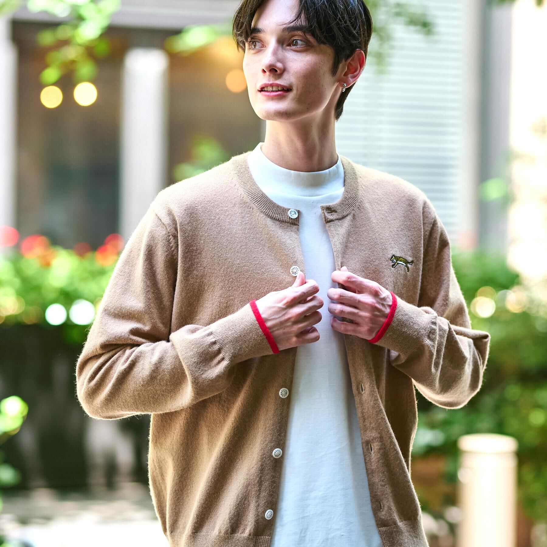 DRESSTERIOR「【Monomax11月号掲載】タイガーエンブロイダリー ラウンドネックカーディガン」|カーディガン|