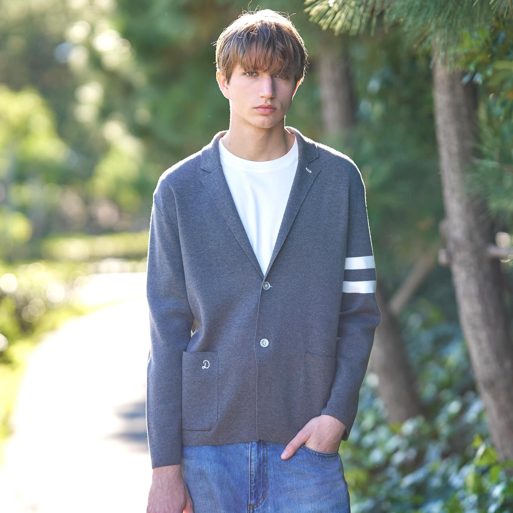 DRESSTERIOR「スプリング ニットジャケット」|カーディガン|