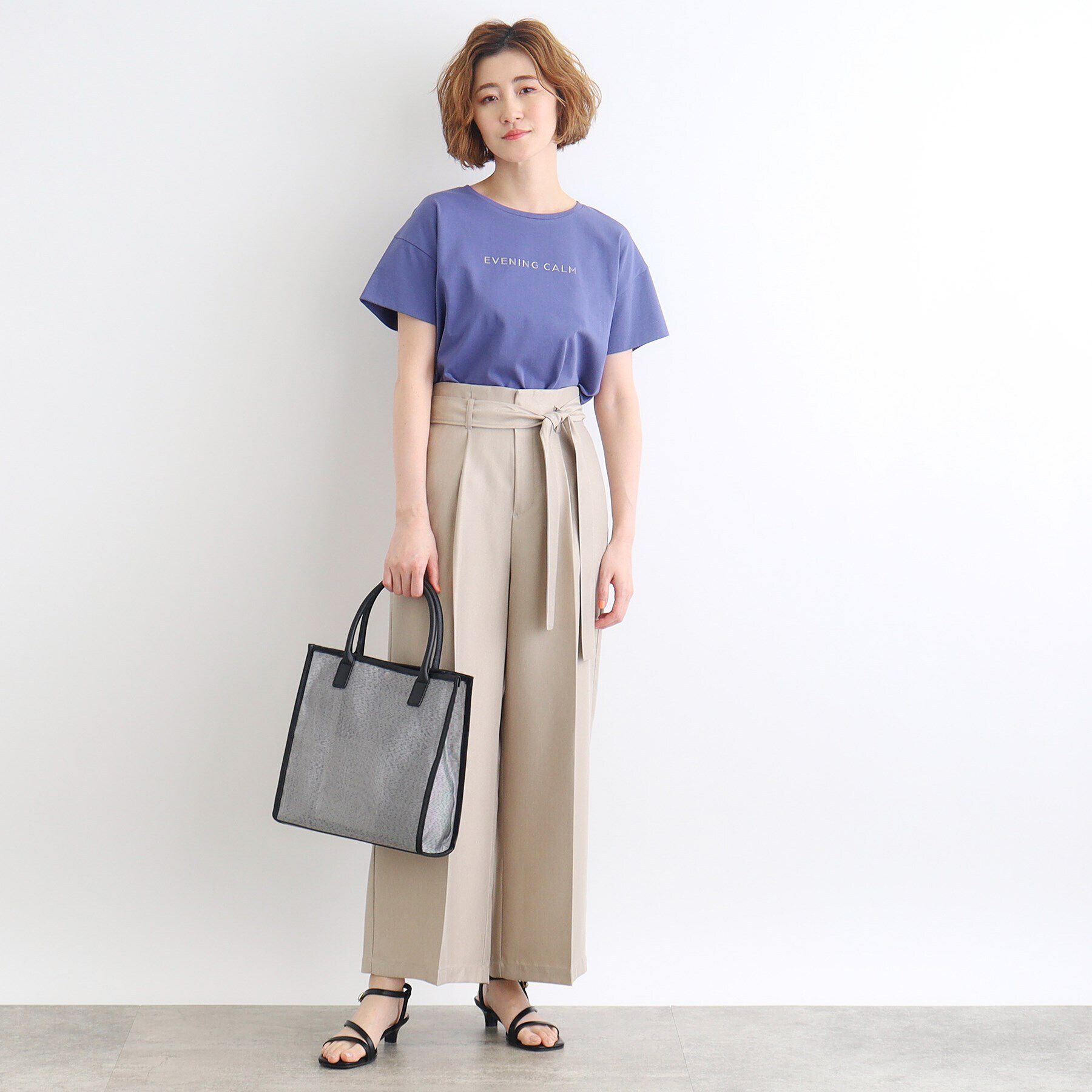 grove「メッシュコンビスクエアトート」|トートバッグ|