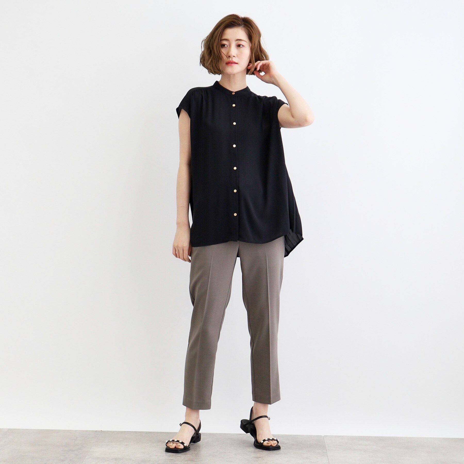 grove「バックプリーツブラウス」|シャツ・ブラウス|
