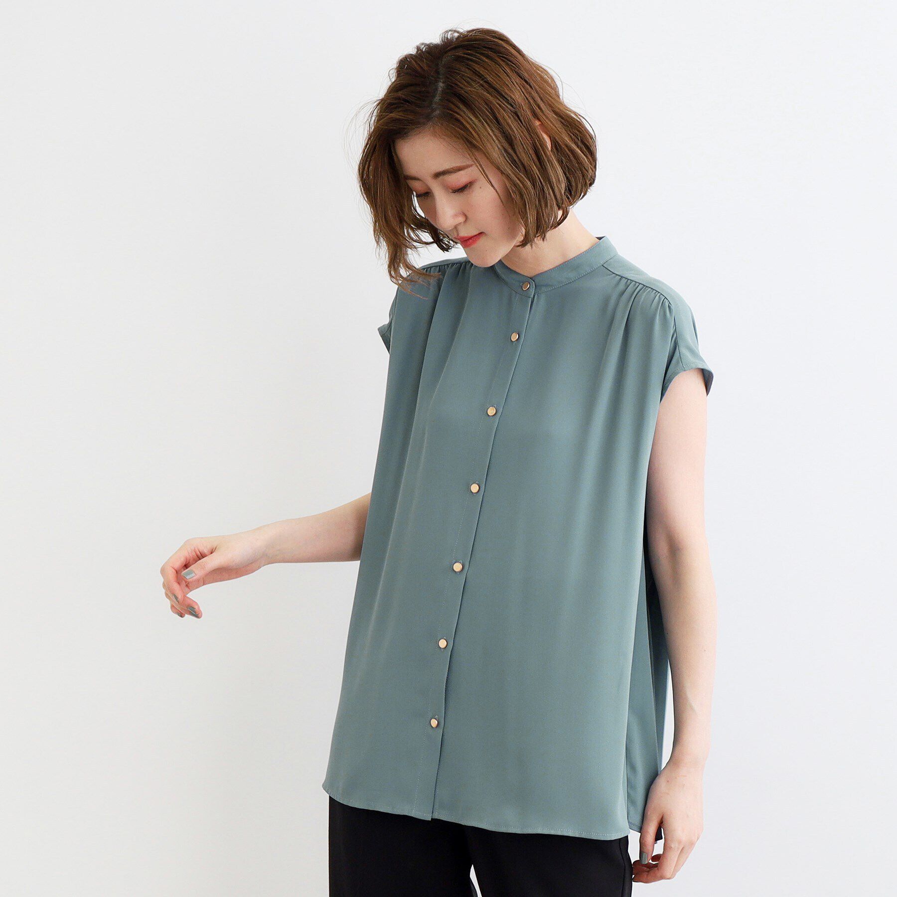 grove「バックプリーツブラウス」|シャツ・ブラウス|