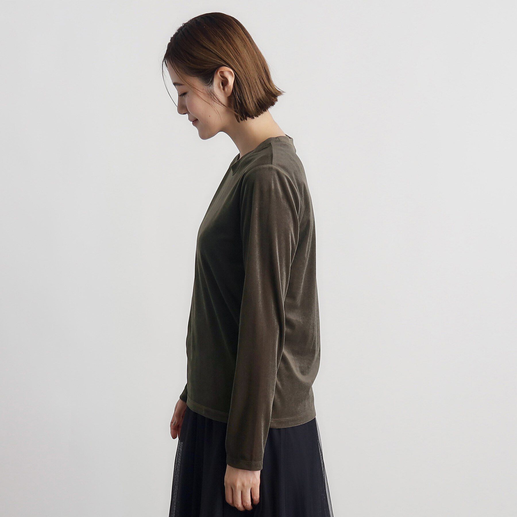 grove「シアーカットベロアロンT」|Tシャツ・カットソー|