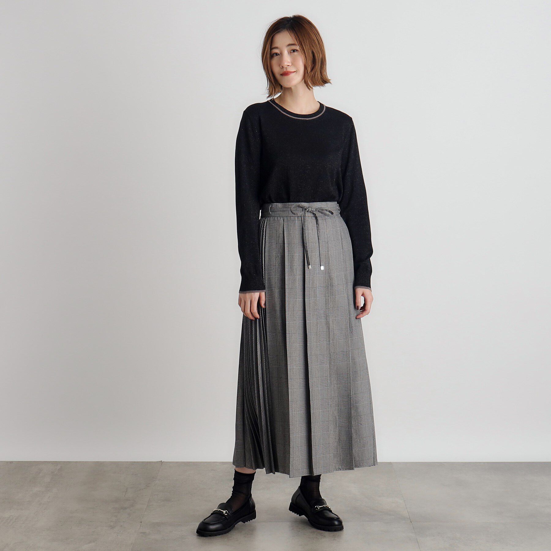 grove「ウール混ラメアンサンブル対応プルオーバー」|ニット・セーター|