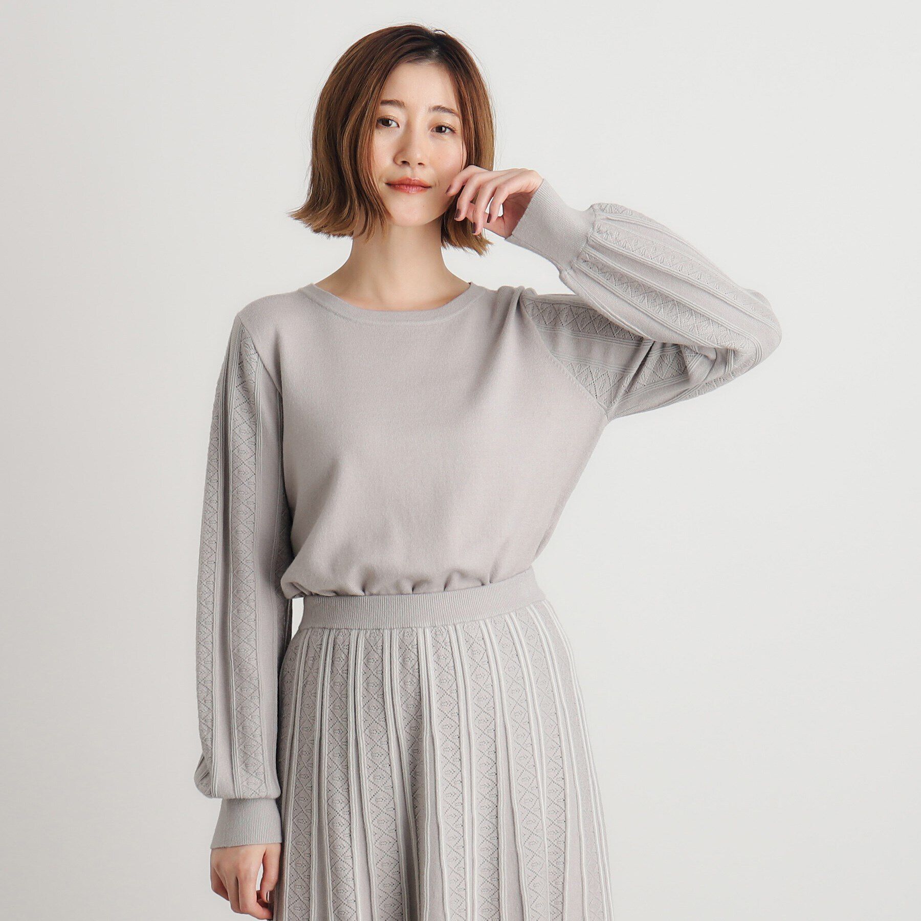 grove「SET UP対応 袖コンニットプルオーバー」|ニット・セーター|