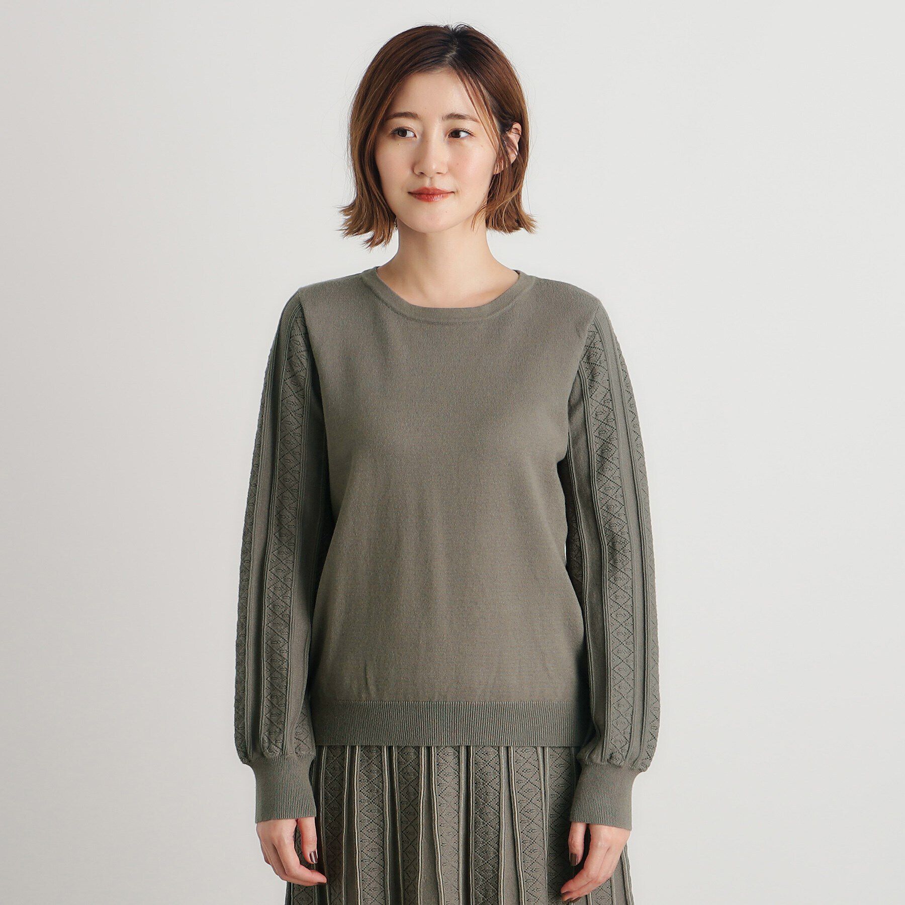grove「SET UP対応 袖コンニットプルオーバー」|ニット・セーター|