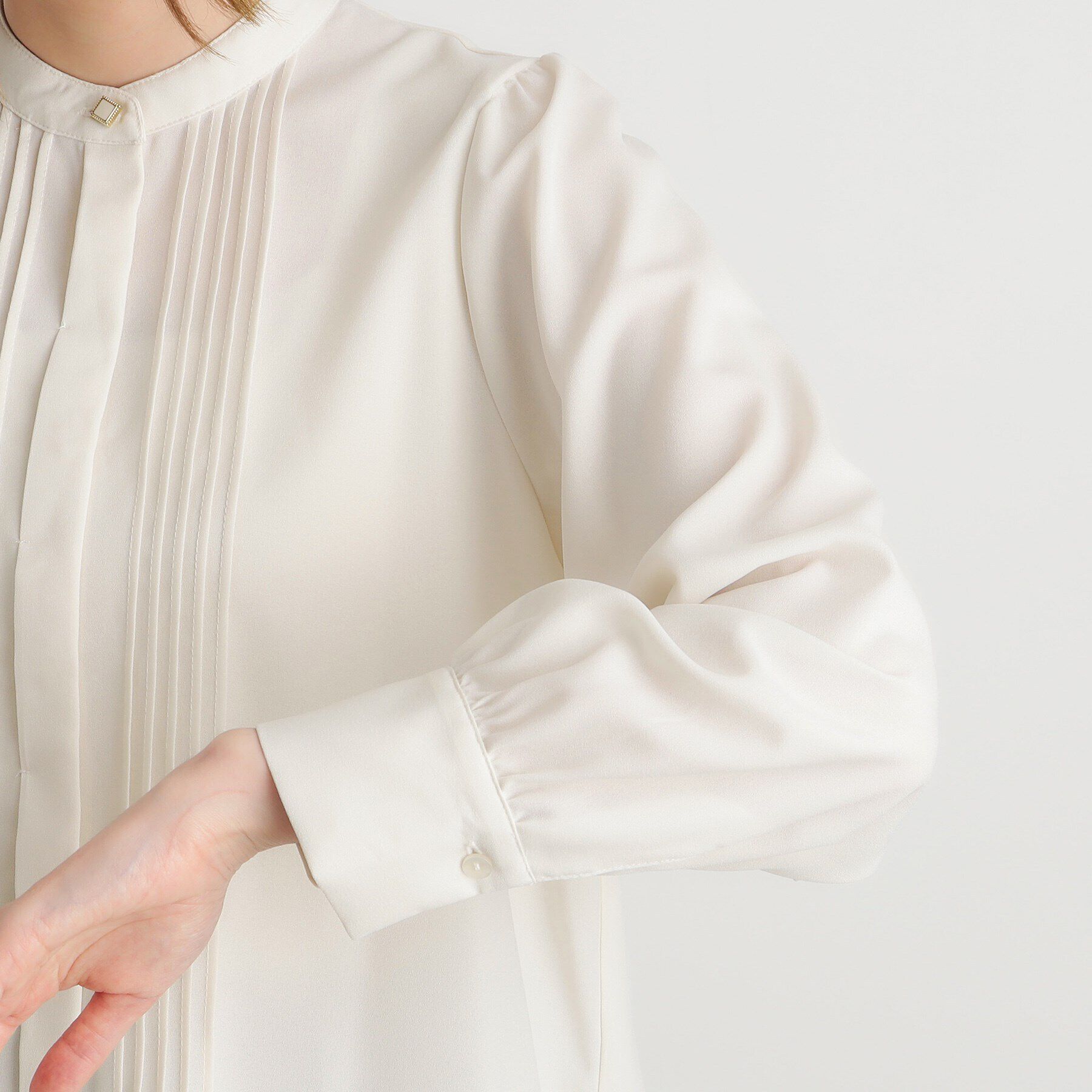 grove「ピンタックギャザースリーブブラウス」|シャツ・ブラウス|